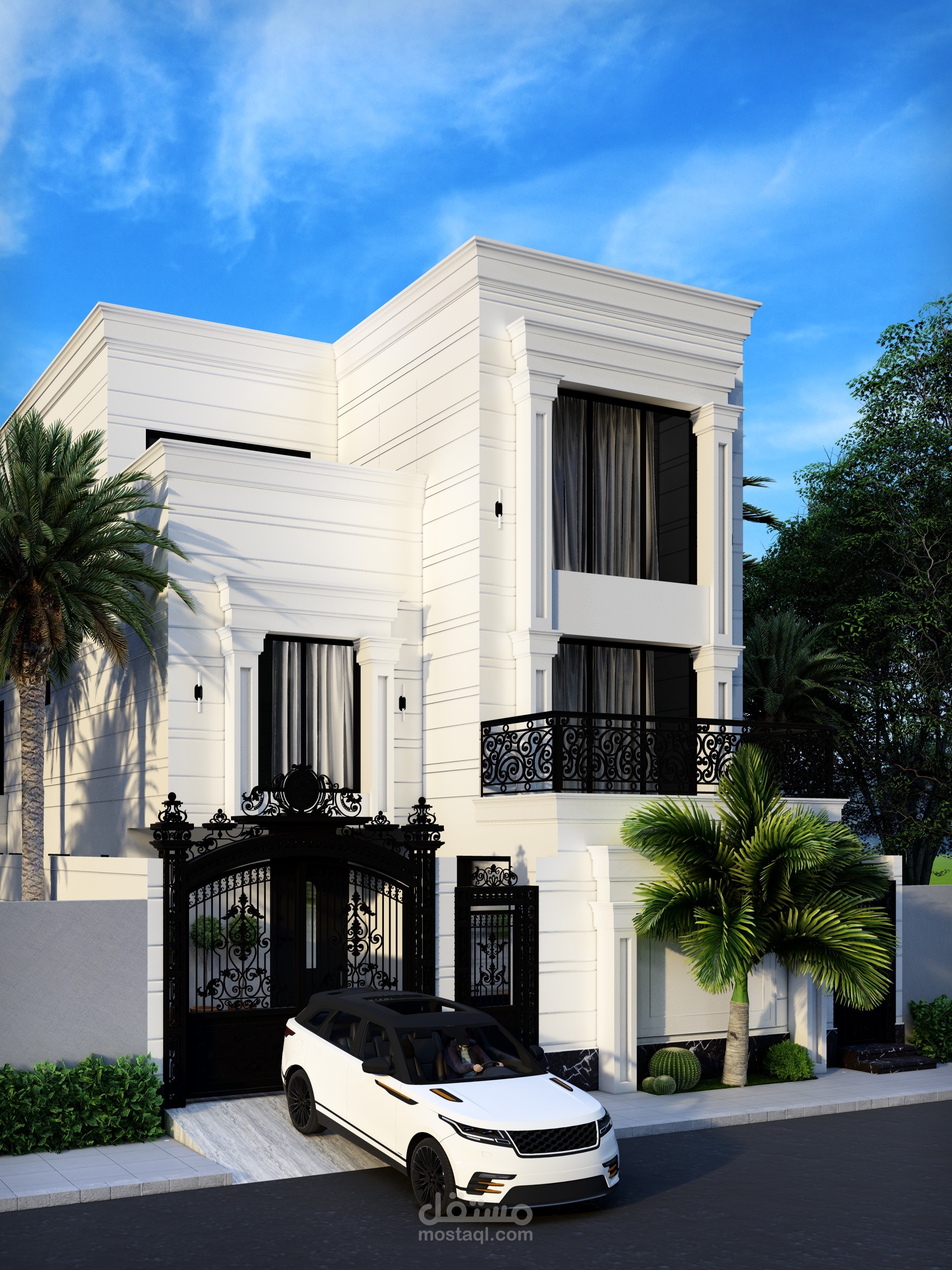 تصميم فيلا نيوكلاسيك - جدة