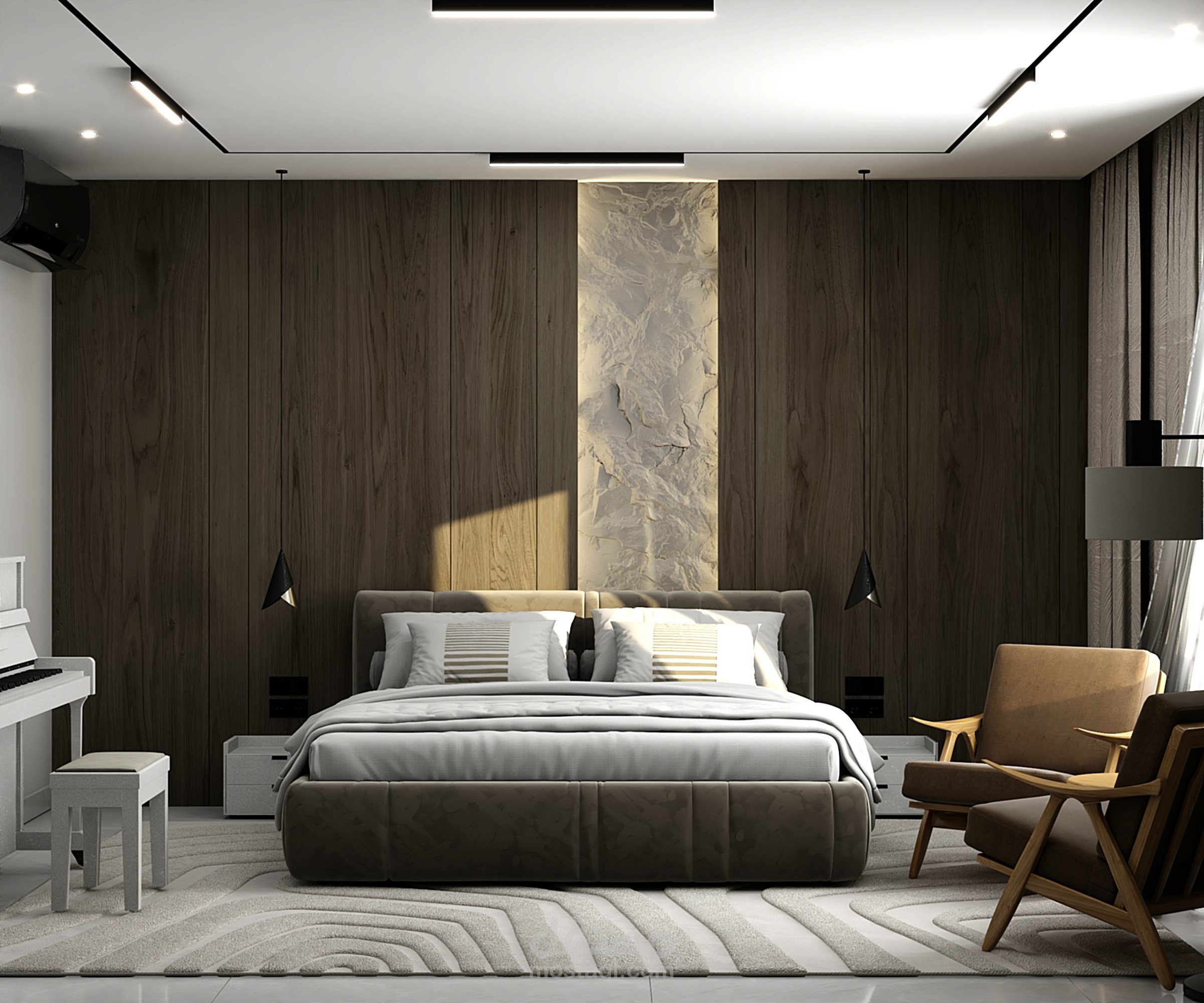 تصميم داخلى - غرفة ماستر