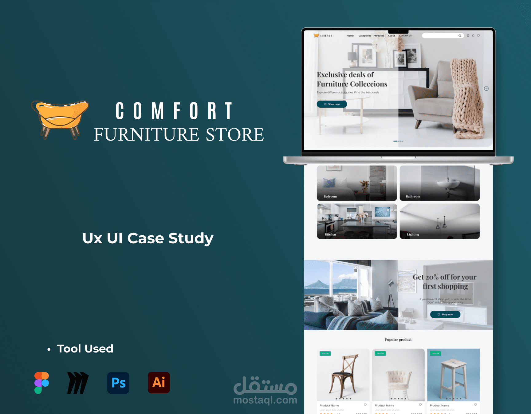 Comfort Furniture Store UX UI Case Study