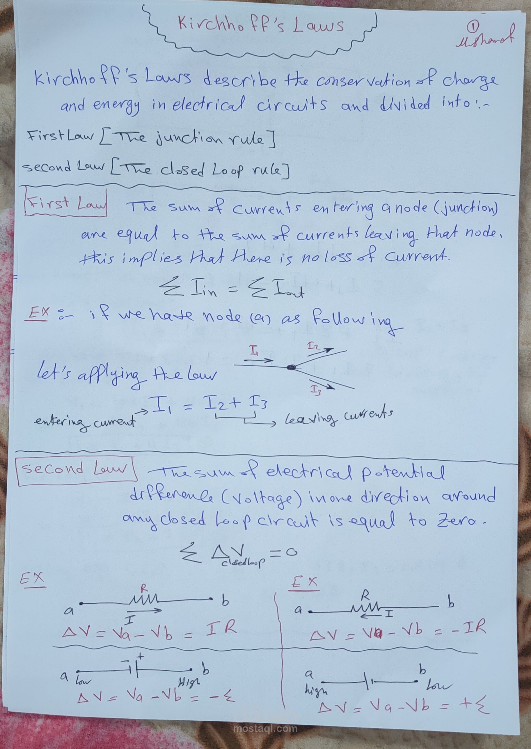 Kirchhoff's laws