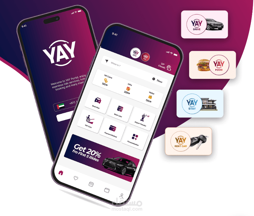 YAY Portal - Ride & Delivery Application
