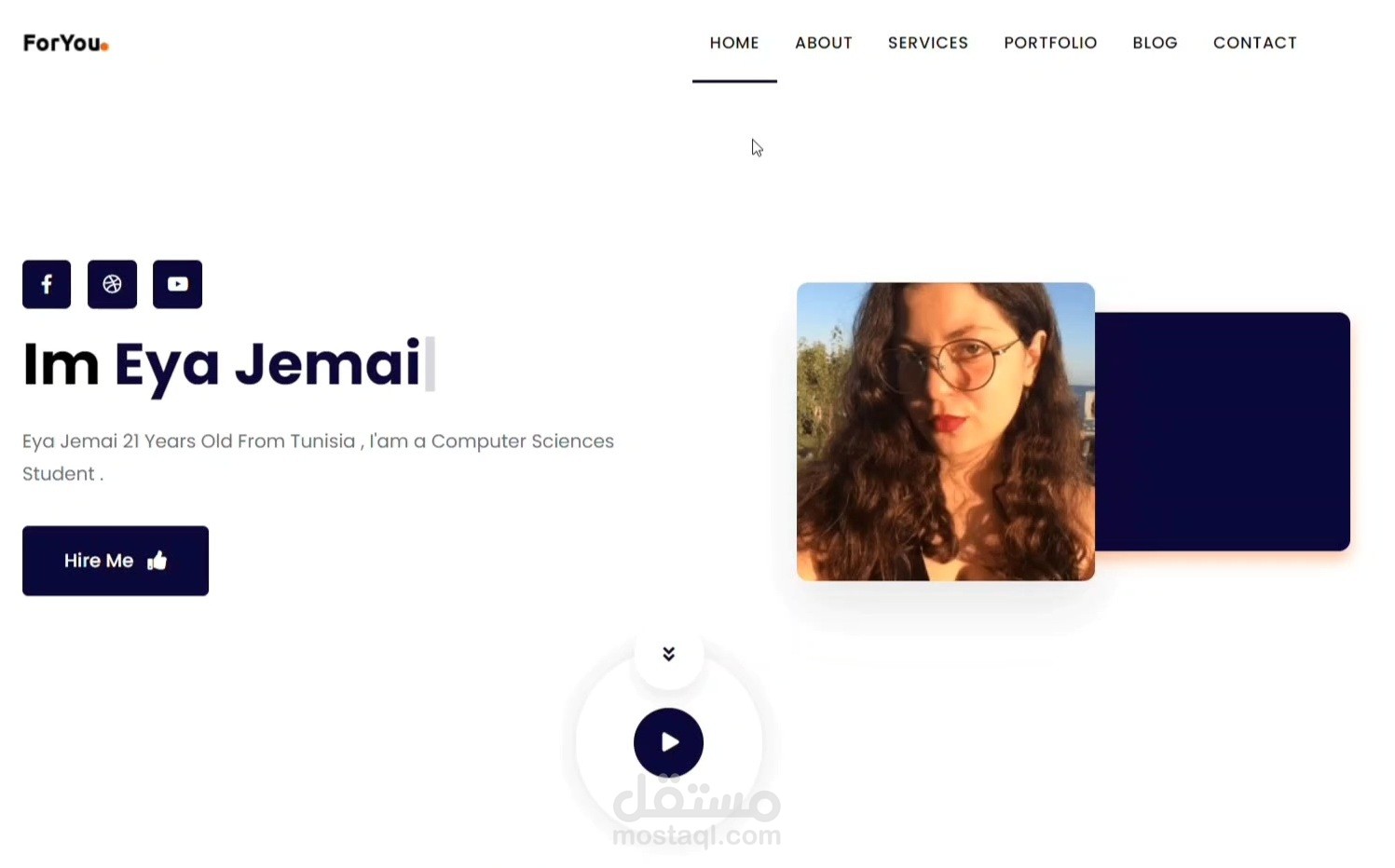 موقع بورتفوليو Portfolio Website