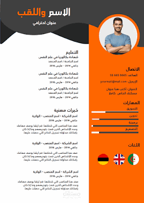 سيرة ذاتية قوية وعصرية سريعة القبول