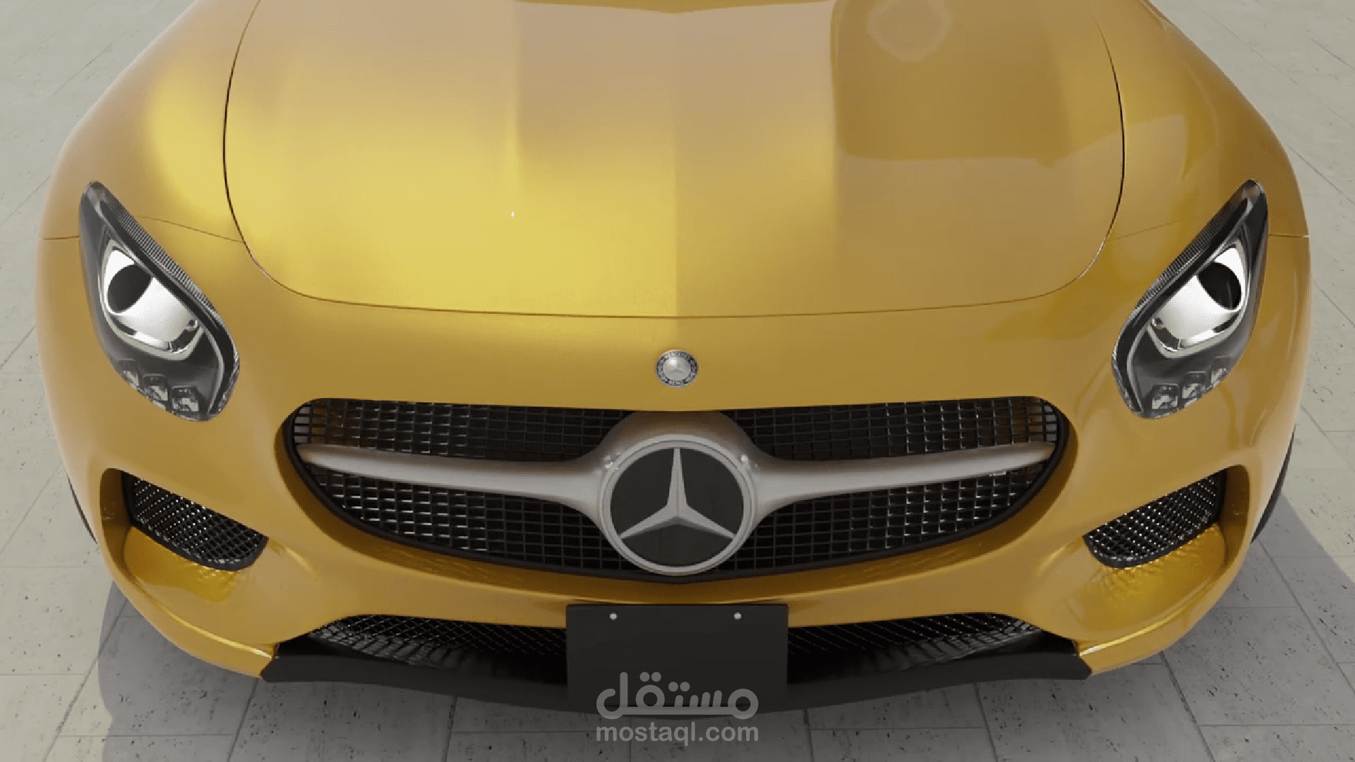 فيديو 3D لعربيه مرسيدس ومنزل