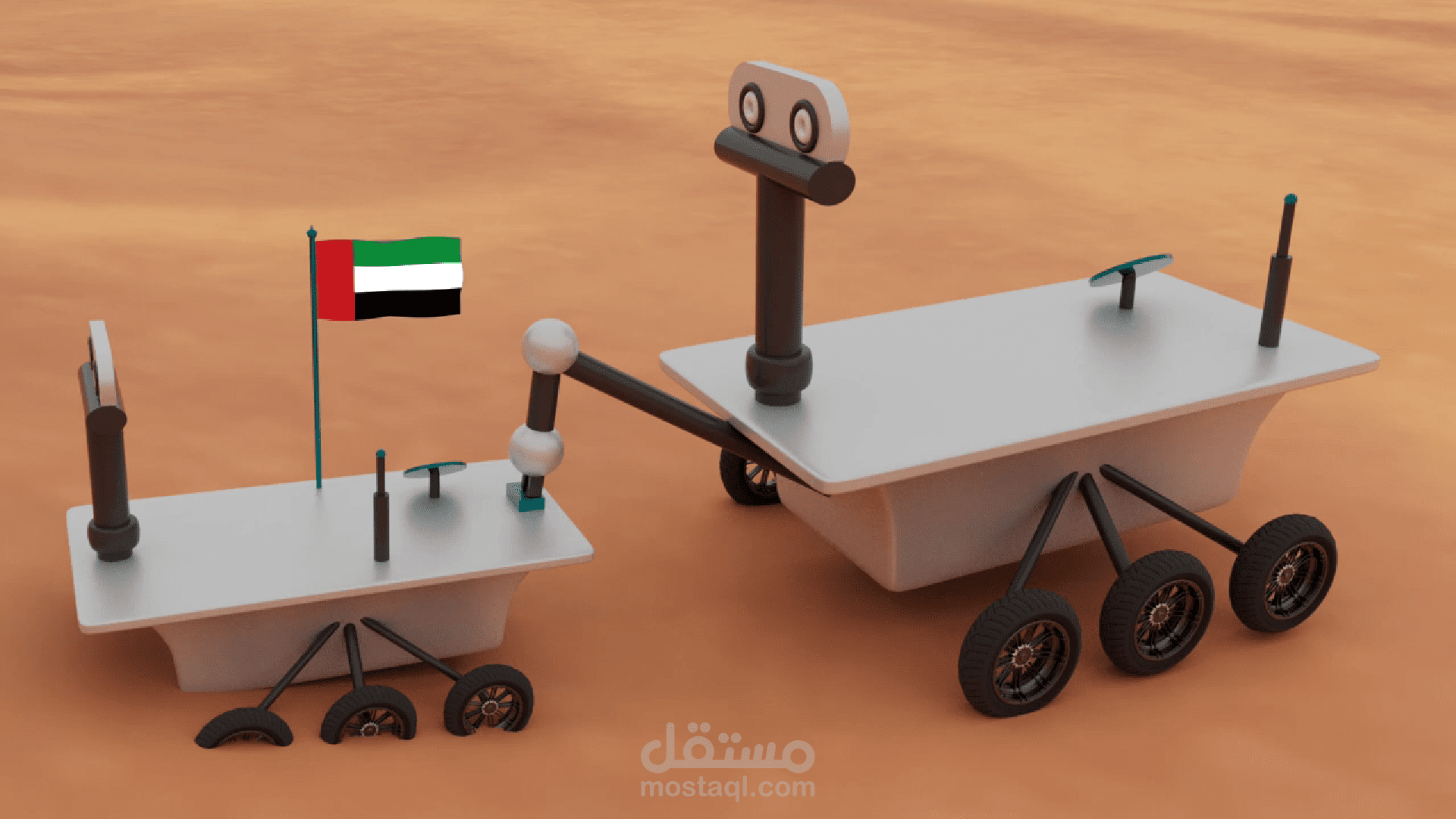 فيديو 3D لروبوت