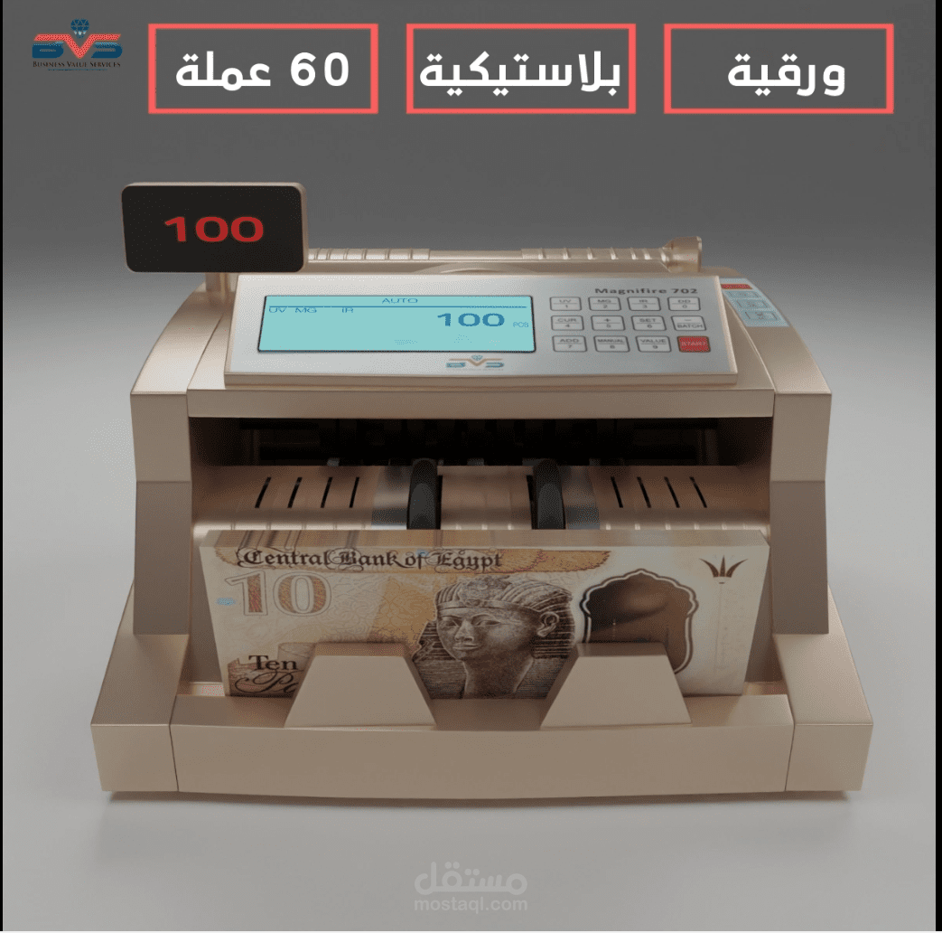 3d explaining video for money counter machine