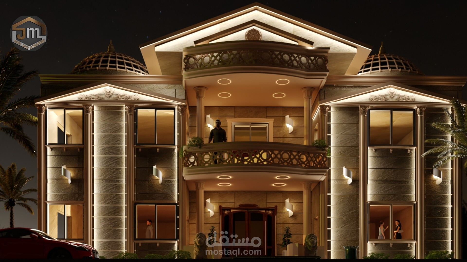 تصميم وتنفيذ فيلا في مدينة الرقة