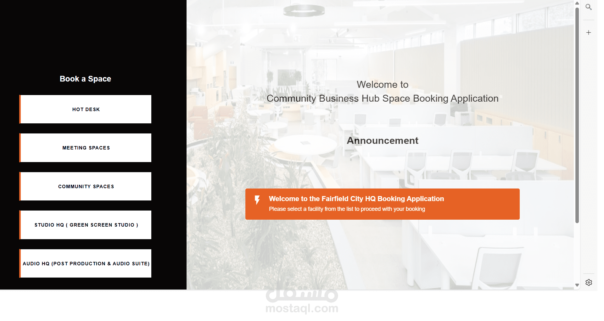 Booking APP for FCHQ
