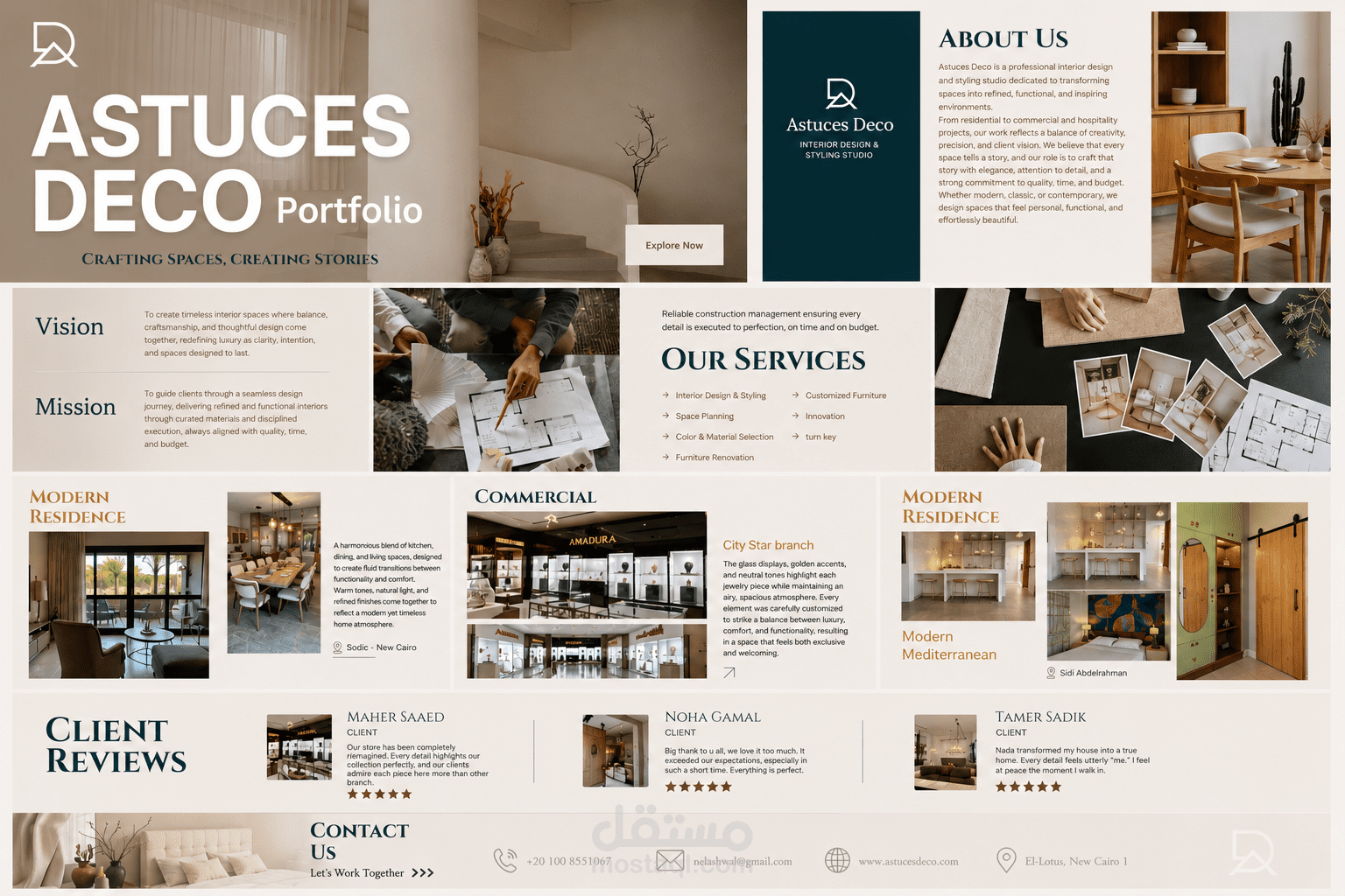 تصميم سابقة أعمال  ( Company Profile ) احترافي للشركات