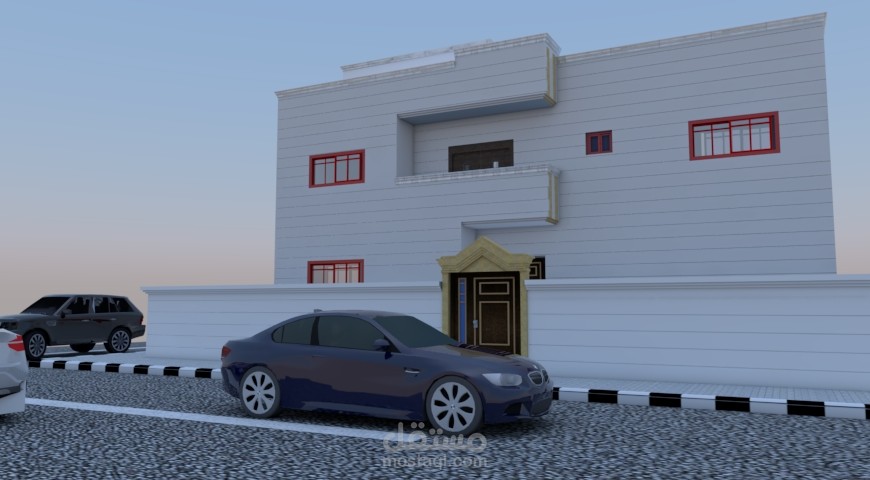 تصميم مخططات فيلا دوبلكس مودرن