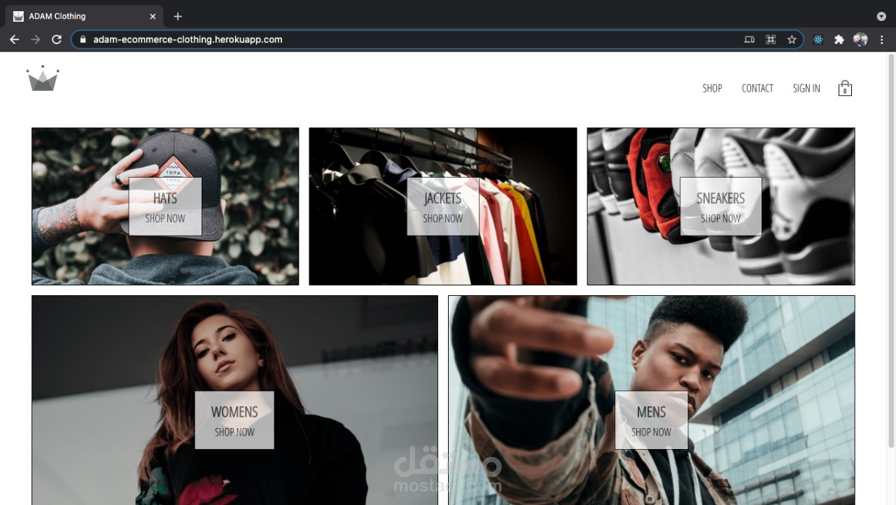 adam ecommerce-clothing