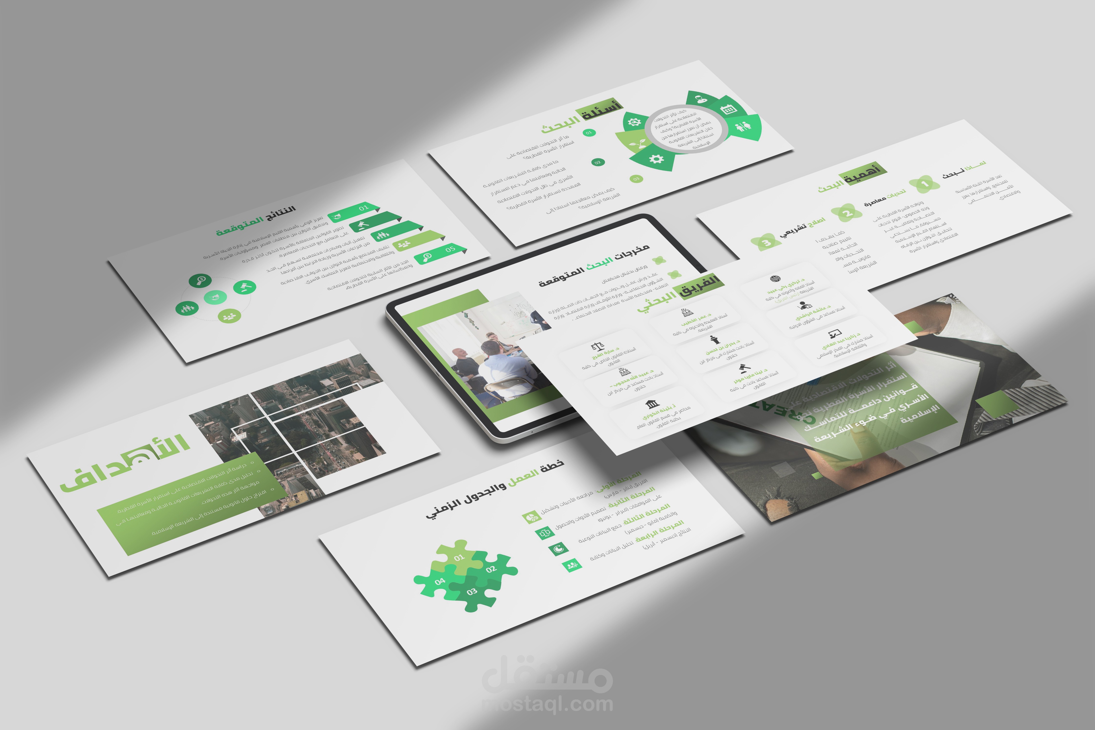 عرض بعنوان  اثر التغيرات الاقتصادية علي الاسرة القطرية