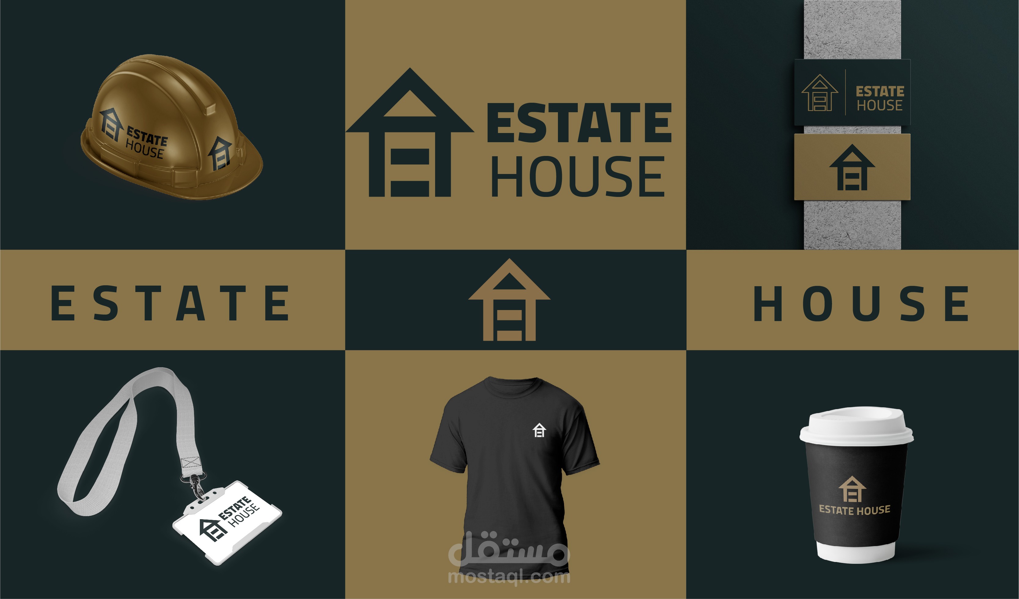 لوجو لشركة بناء و مقاولات معمارية