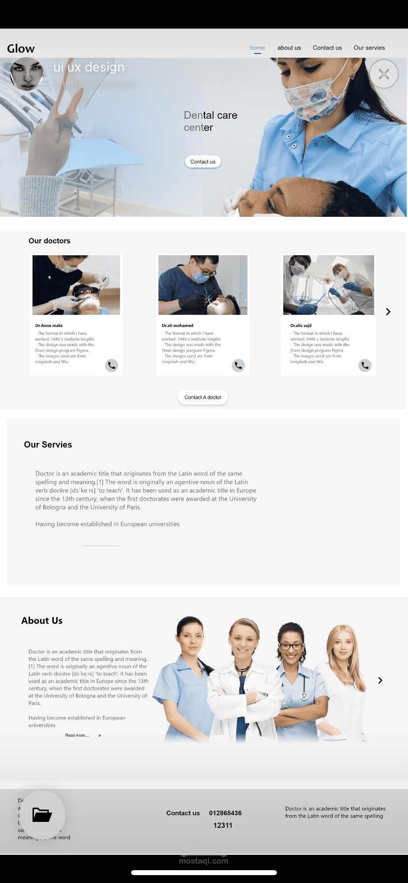 Website design