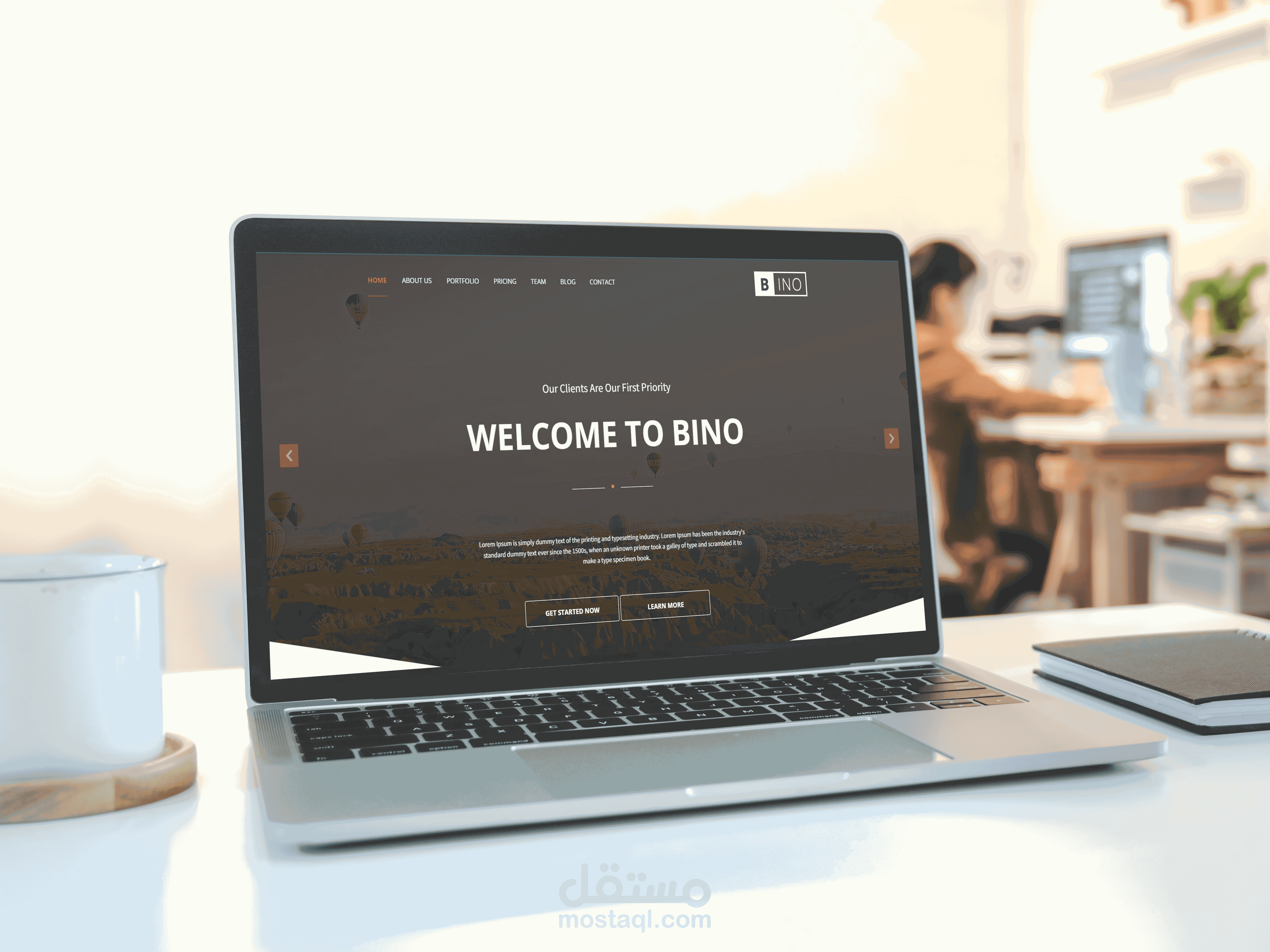 تصميم وتطوير موقع تعريفي احترافي لشركة (BINO)