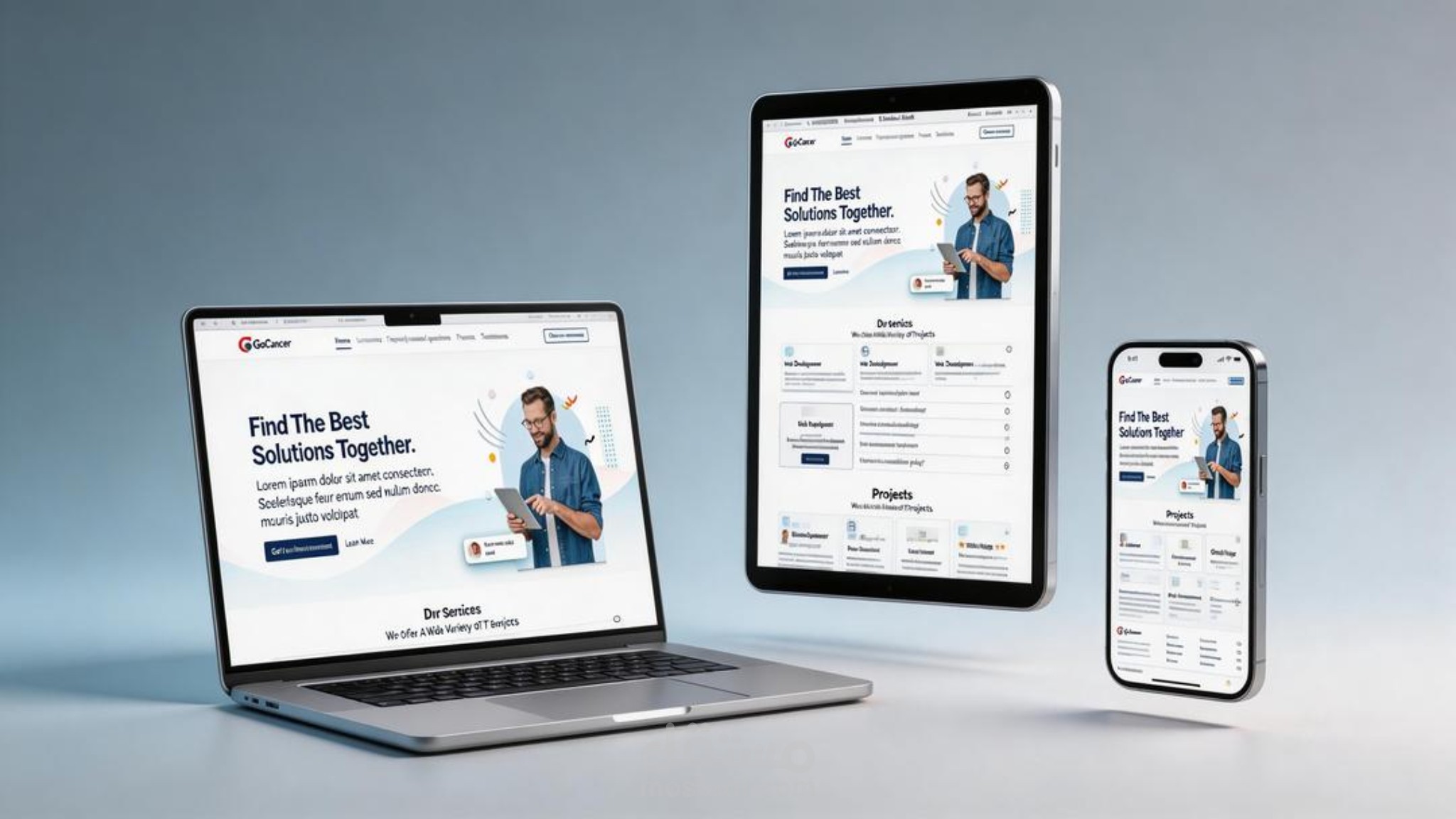 تصميم وتطوير موقع خدمات تقني (Golancer)