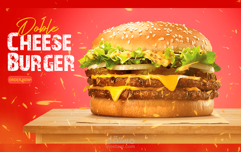 Burger Social media design