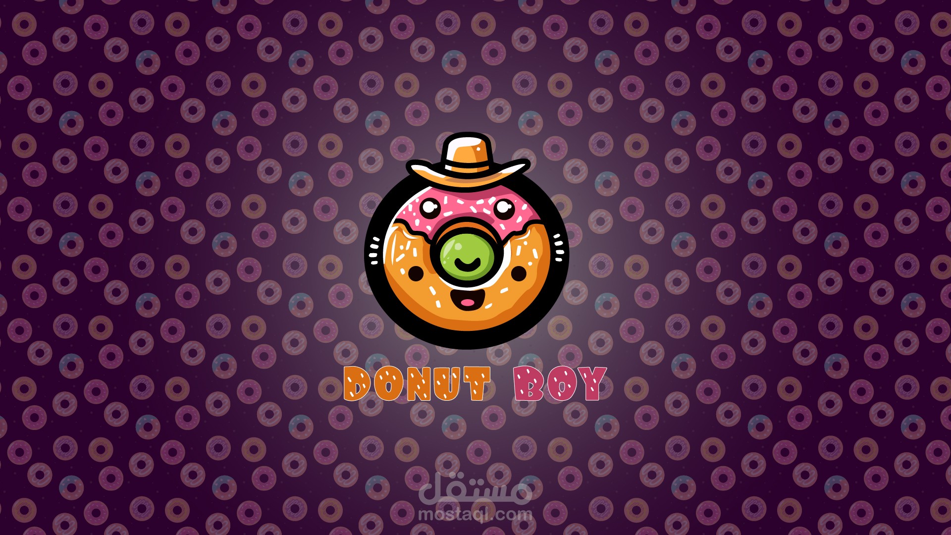 لوجو لمحل لبيع الدوناتس