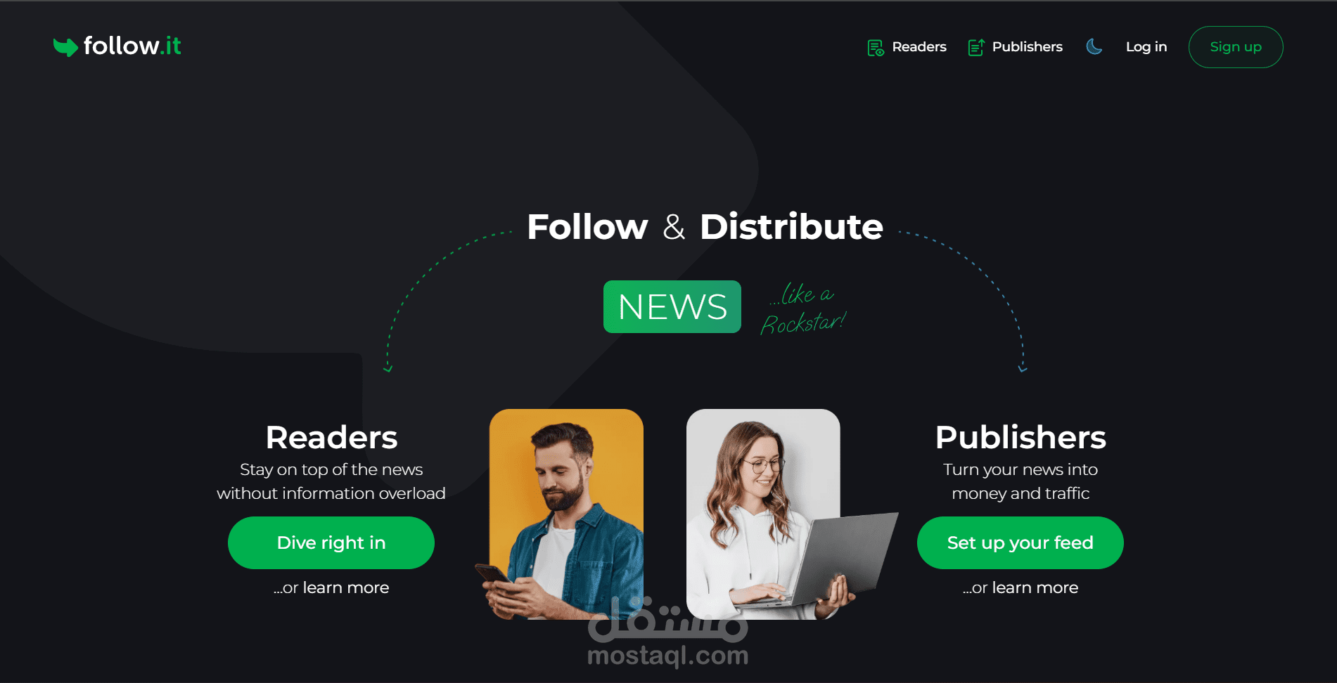 تطوير وتوسيع نطاق منصة follow.it لتوزيع المحتوى (Software Engineer)