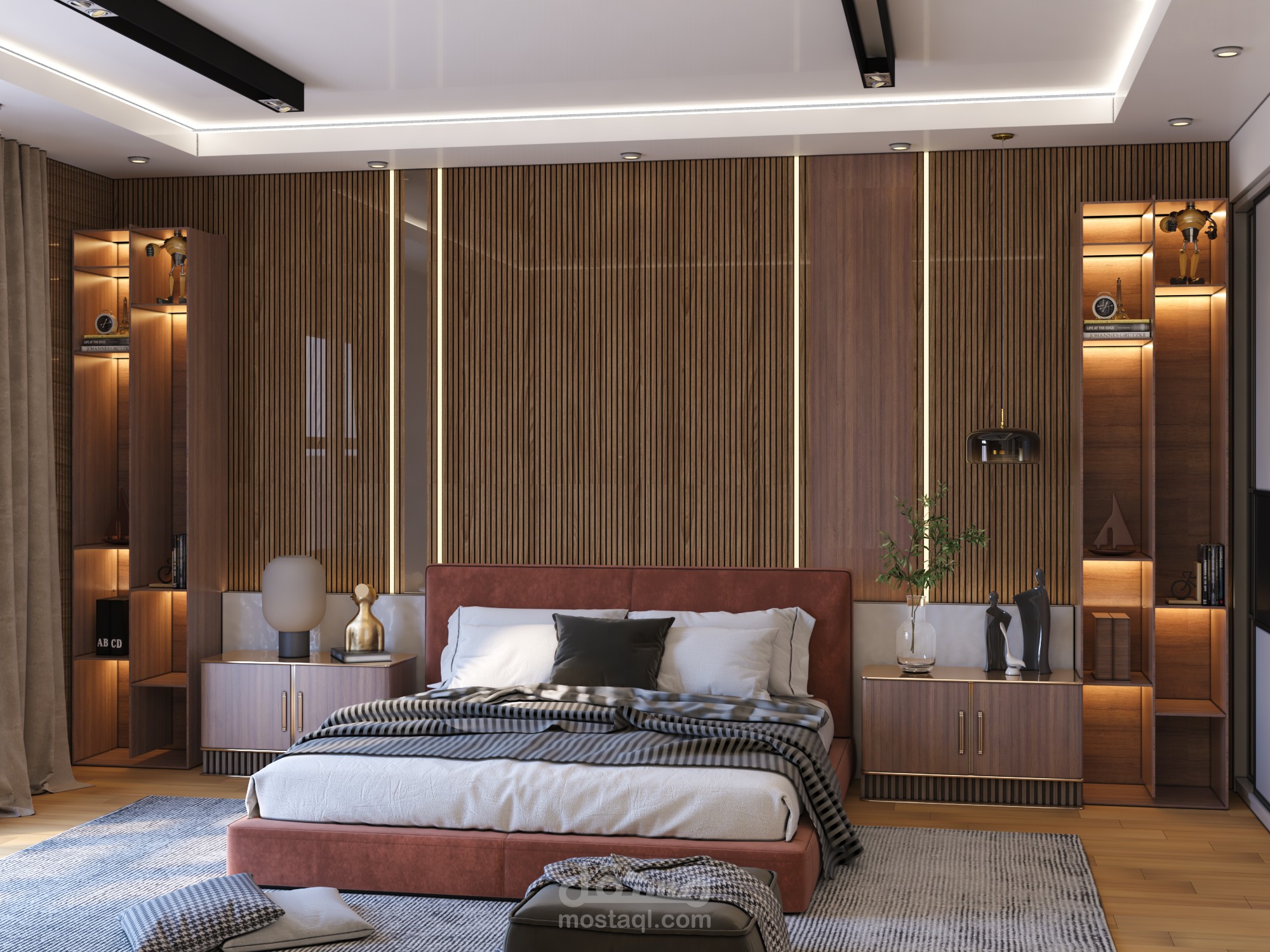 Modern master bed room