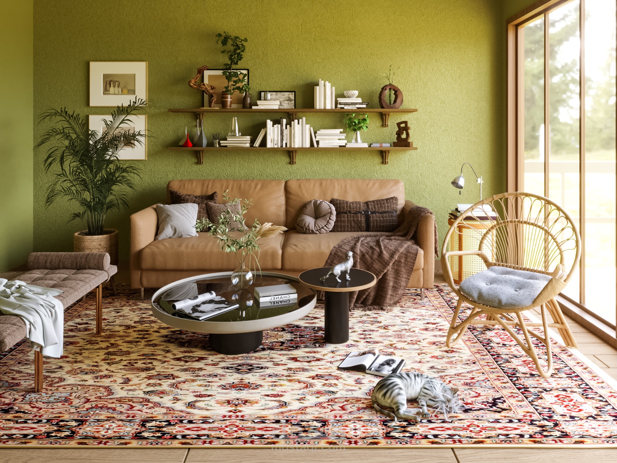 Boho small living room