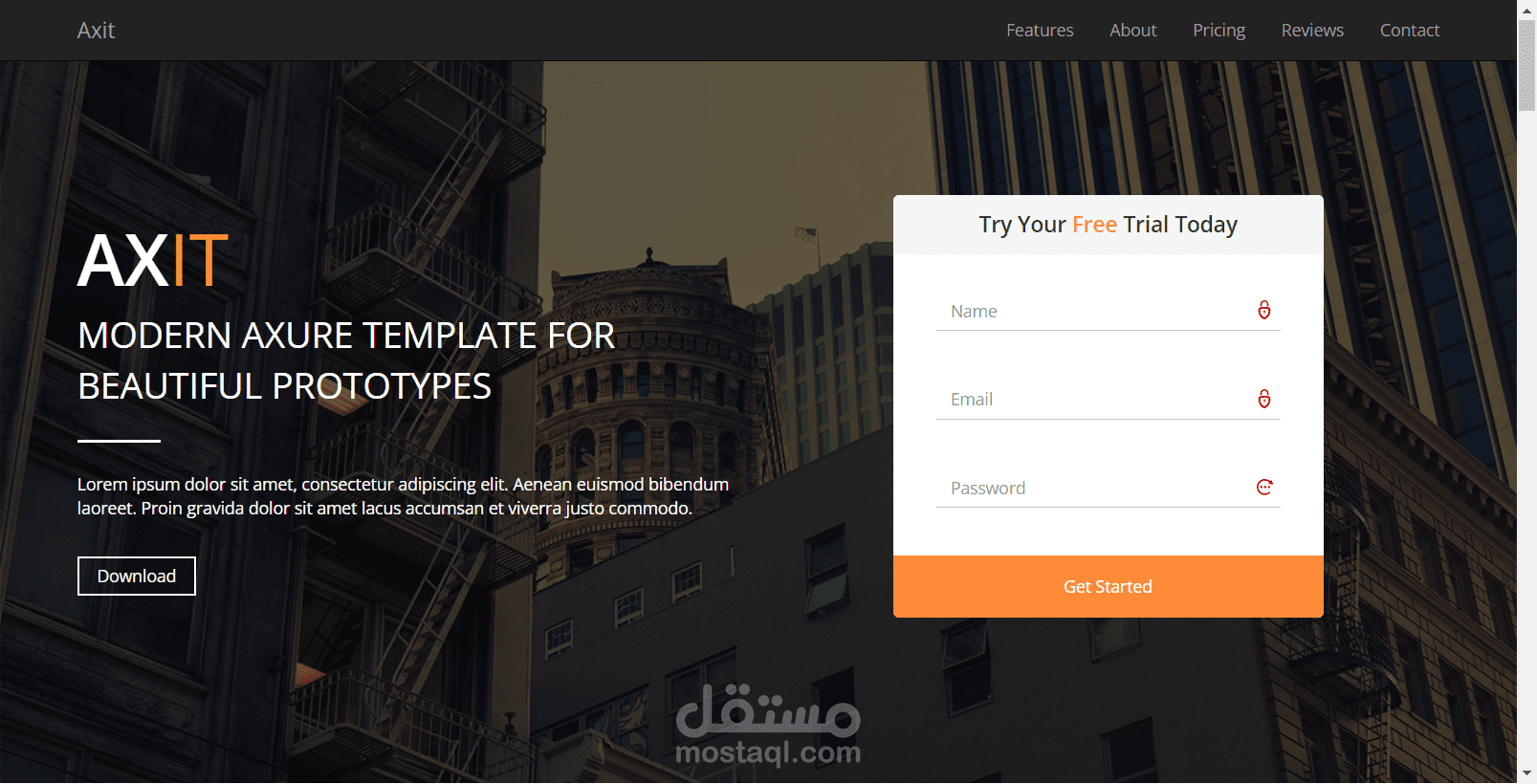 Bootstrap 3 Design Two