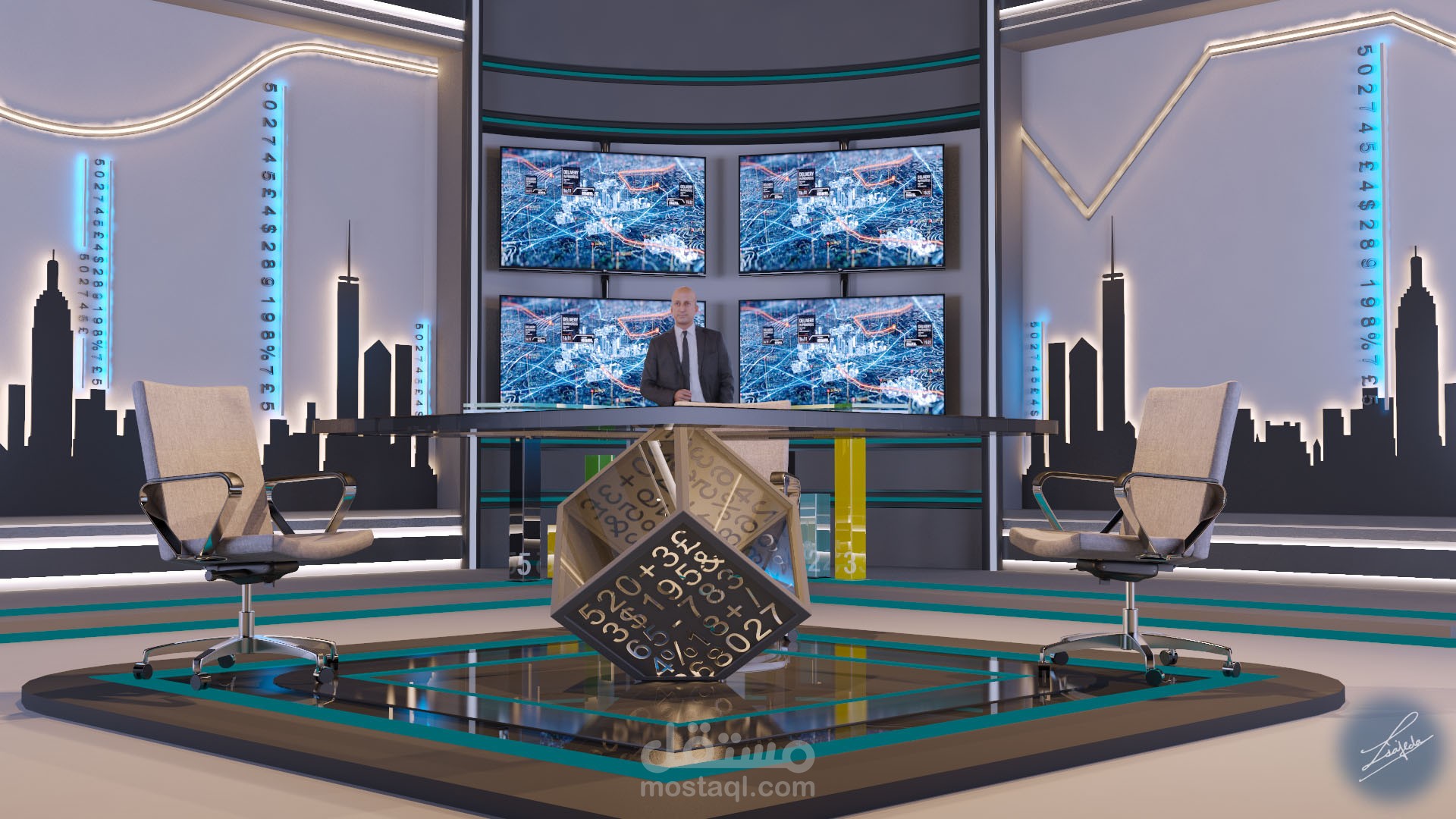 استوديو برنامج اقتصادي