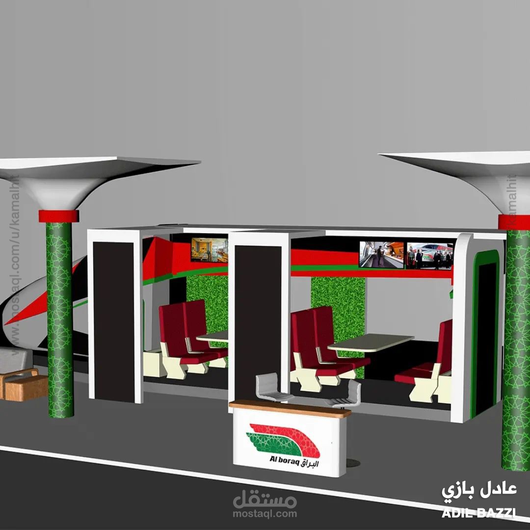 تصميم معارض وأستاندات 3d بشكل احترافي