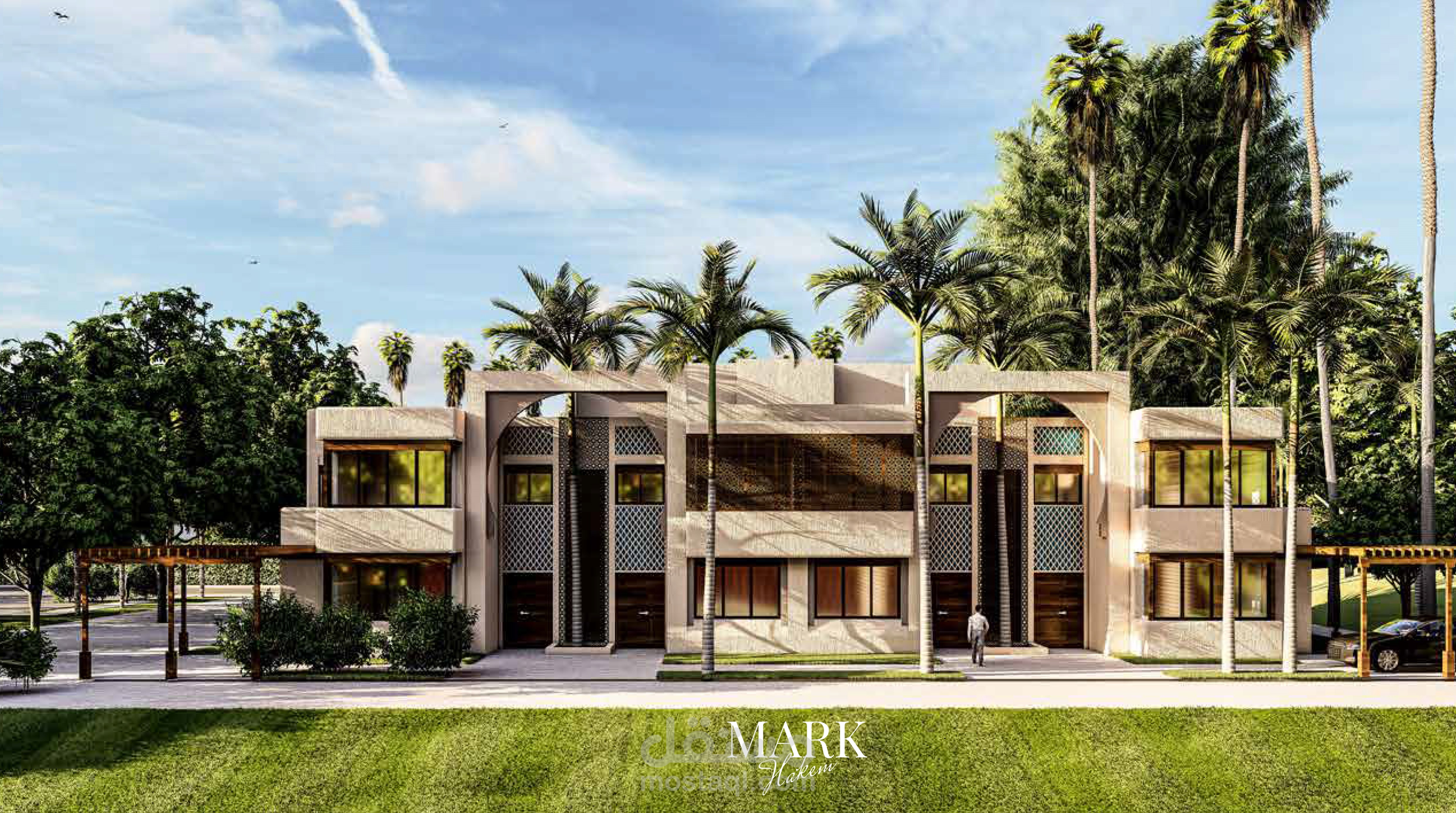 Exterior villa design in UAE
