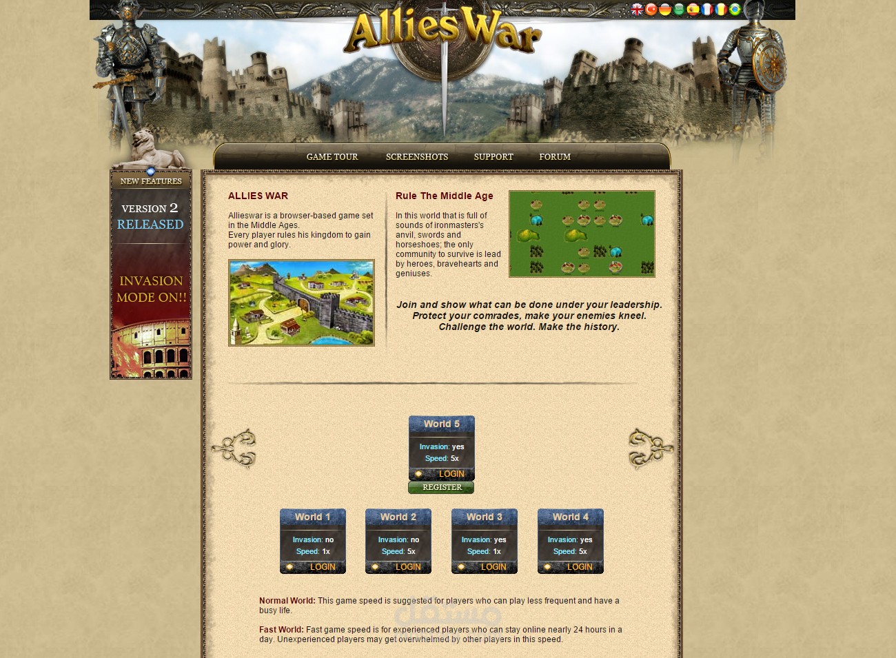 Allies War Browser-Based Game
