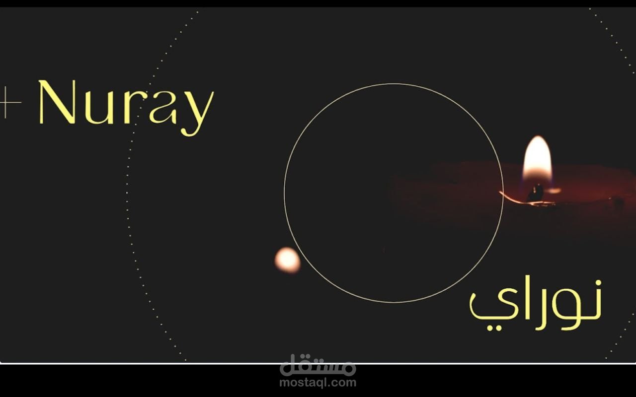 هوية بصرية لبراند شمع معطر