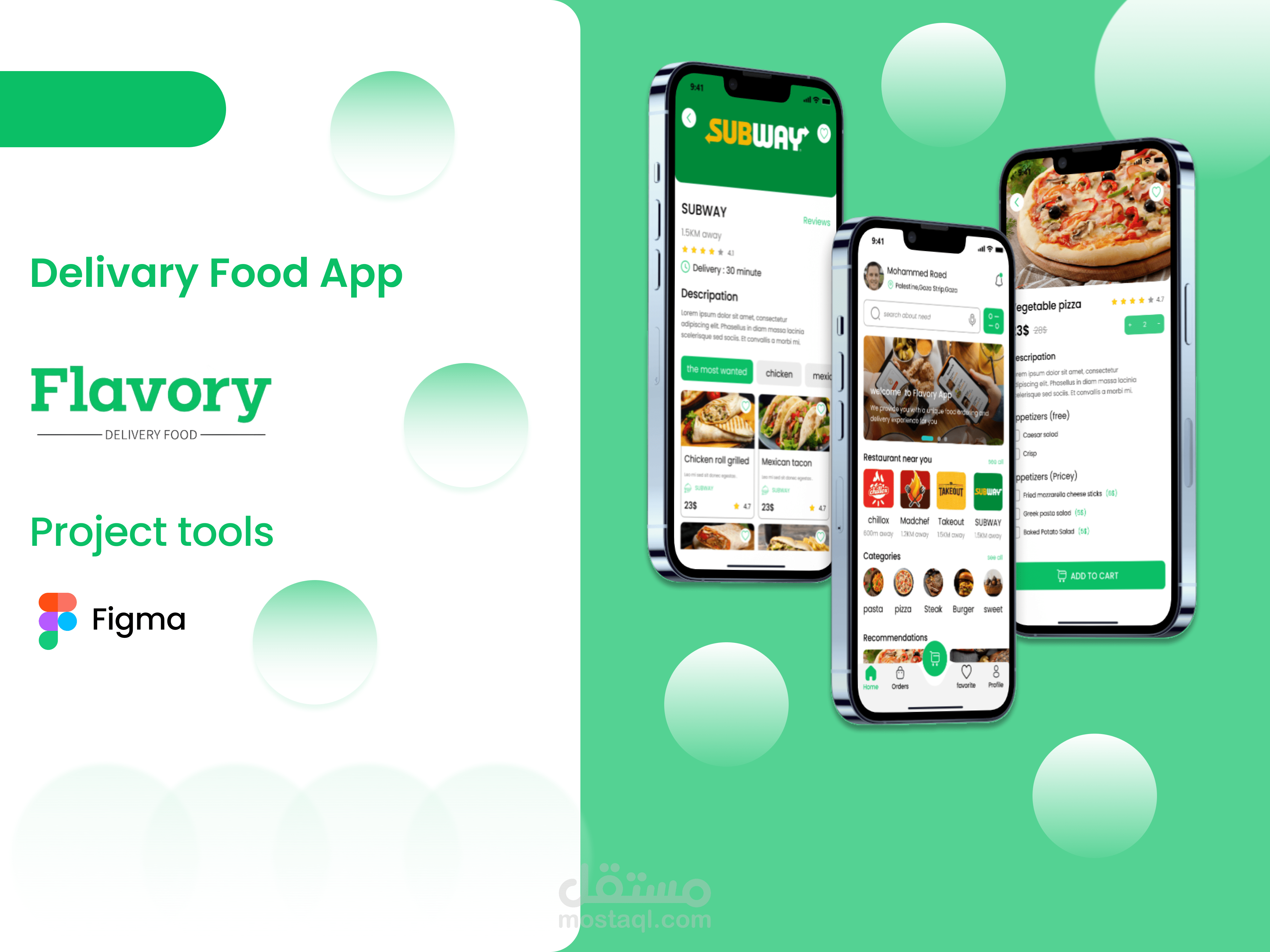 تطبيق توصيل طعام (Delivery Food App)