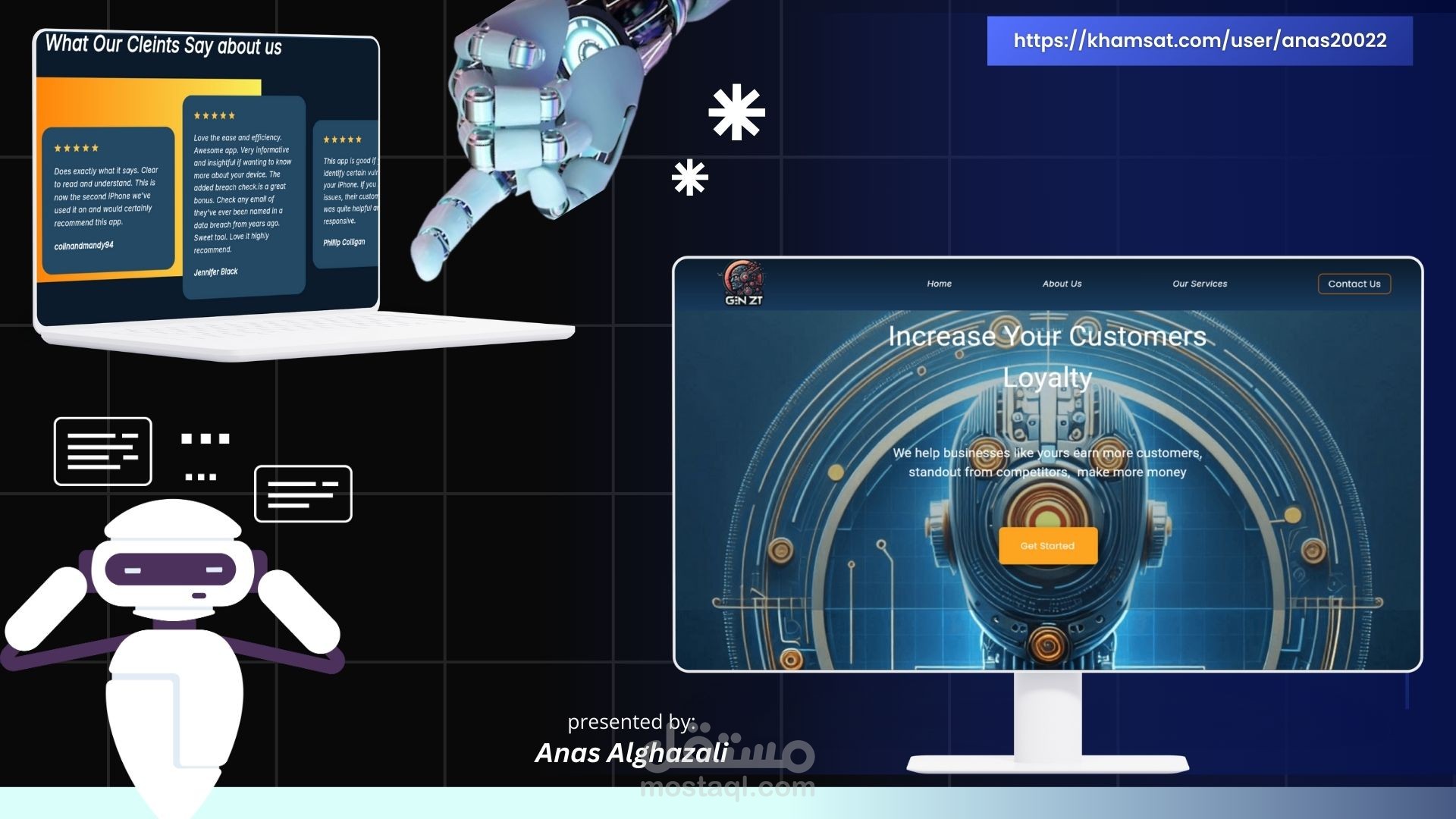 Genzt landing page