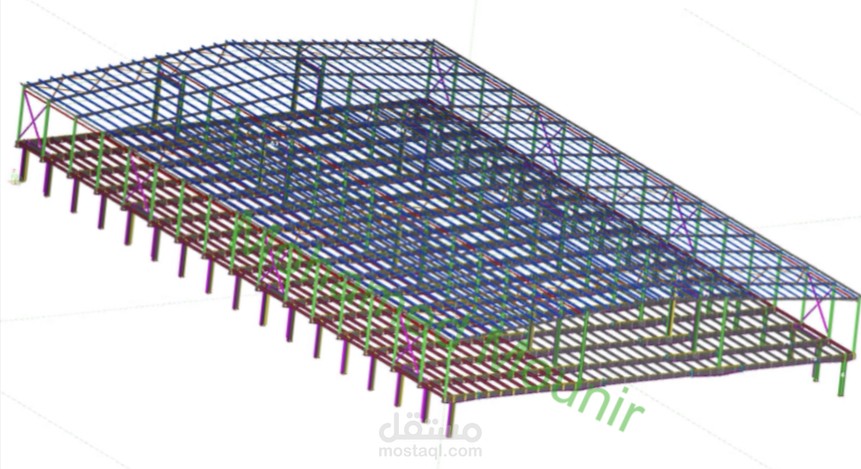 جملون متعدد الطوابق - منشأ معدني Steel Structure