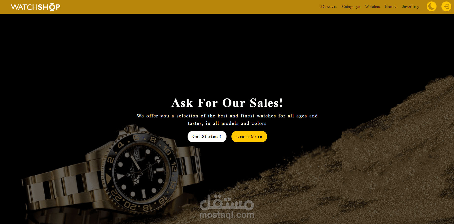 Full e-commerse for watches
