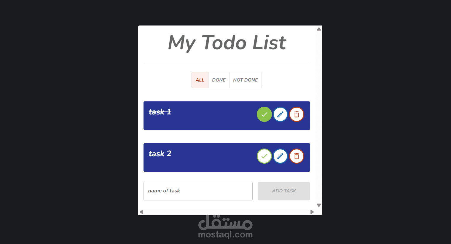 "Lets-Todo-List" – تطبيق إدارة المهام