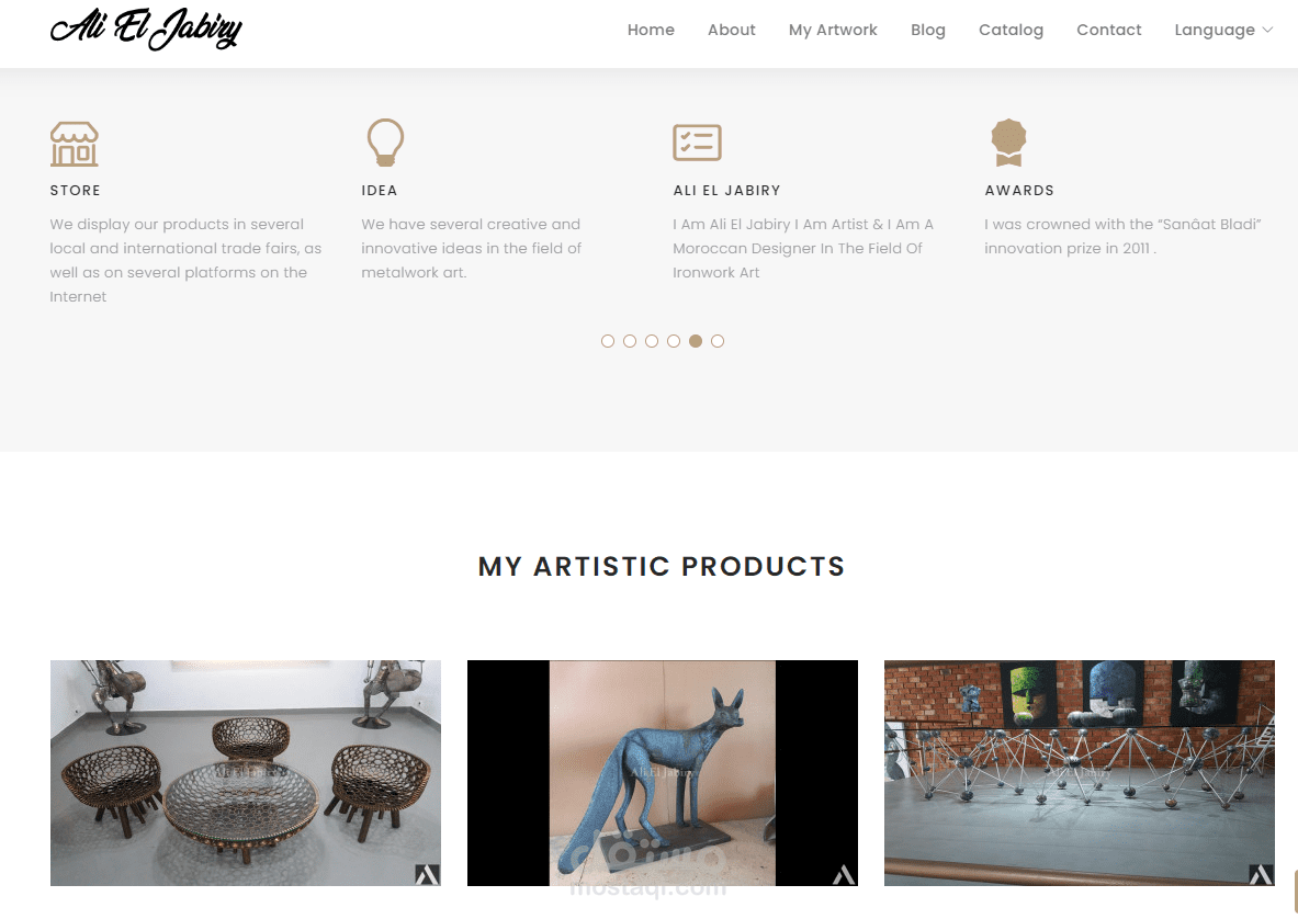 Ali el Jabiry blacksmith and artist designer