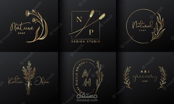 سأفعل تصميم شعار مبدئي فاخر ومتعدد الاستخدامات