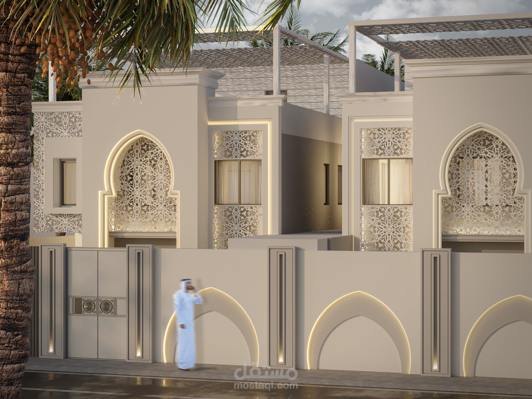 تصميم منزل عصري على الطراز الاندلسي