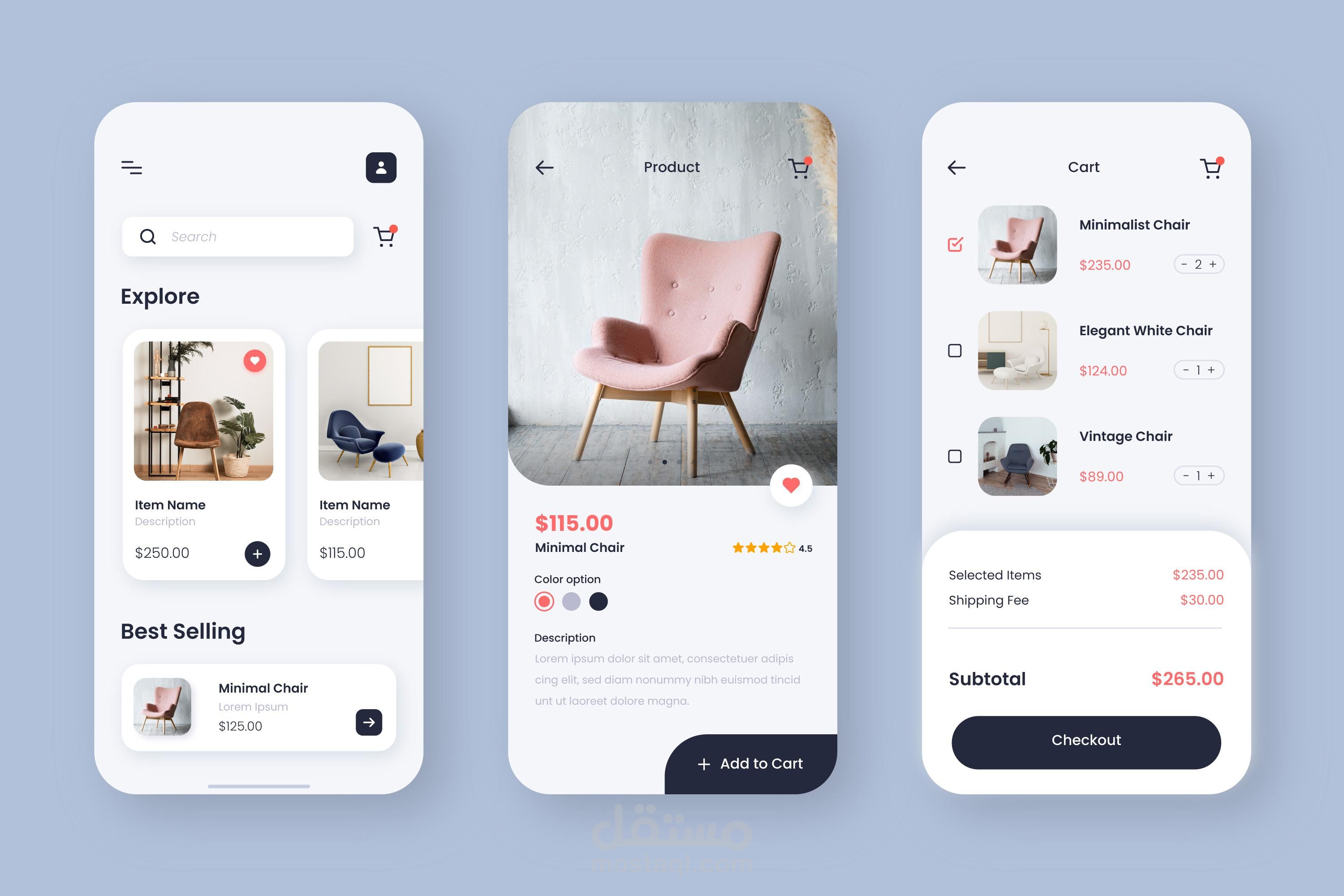 UI&UX Designs mobile & web