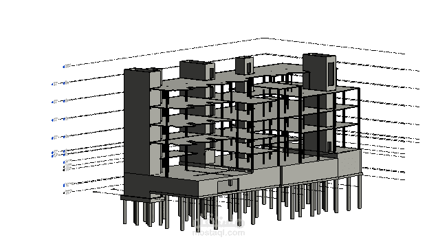 تصميم مشروع سكني بستخدام Revit