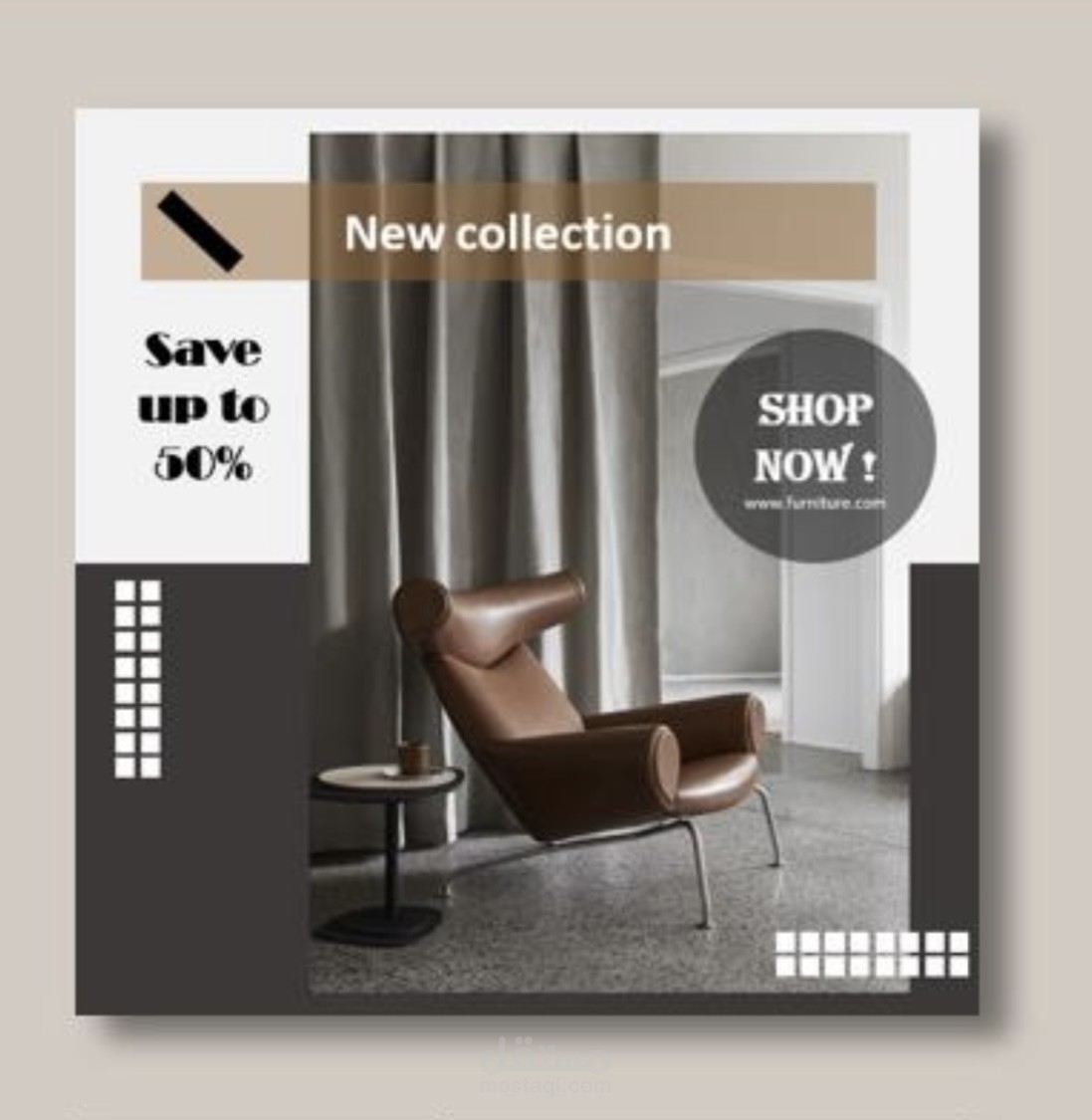 تصميمات لشركة اثاث