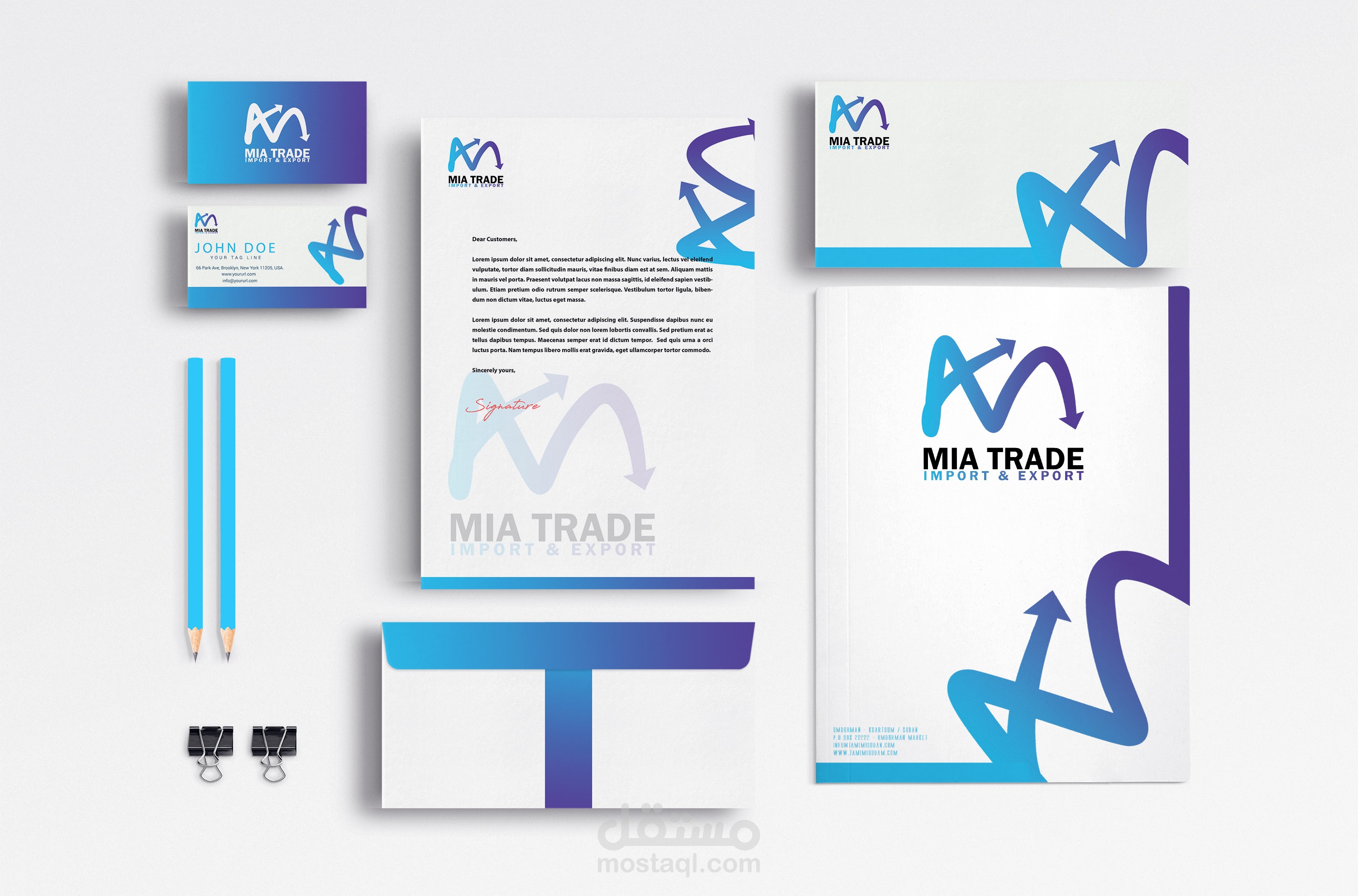 تصميم هوية شركة MIA