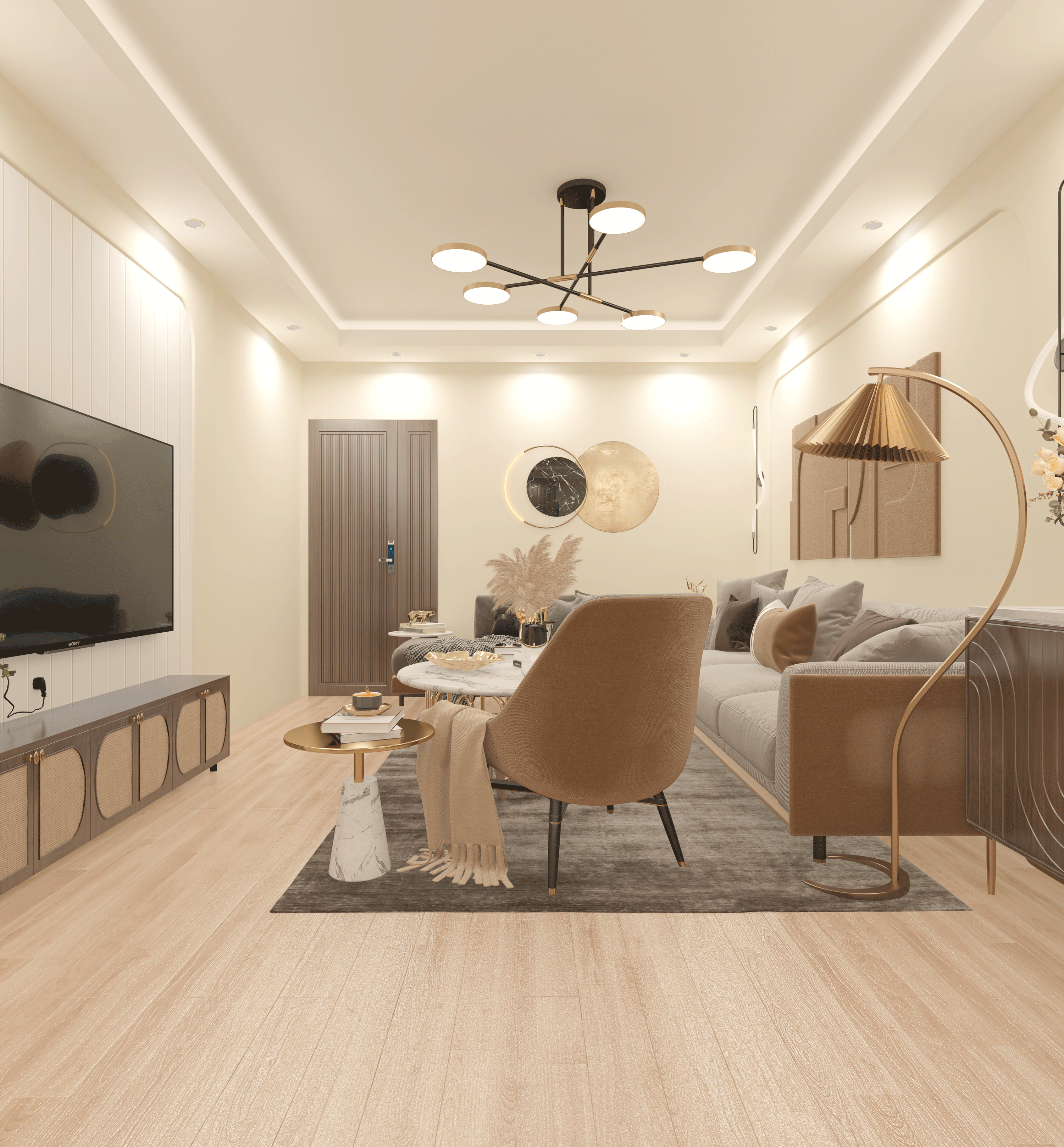 تصميمي لريسيبشن شقه سكنيه