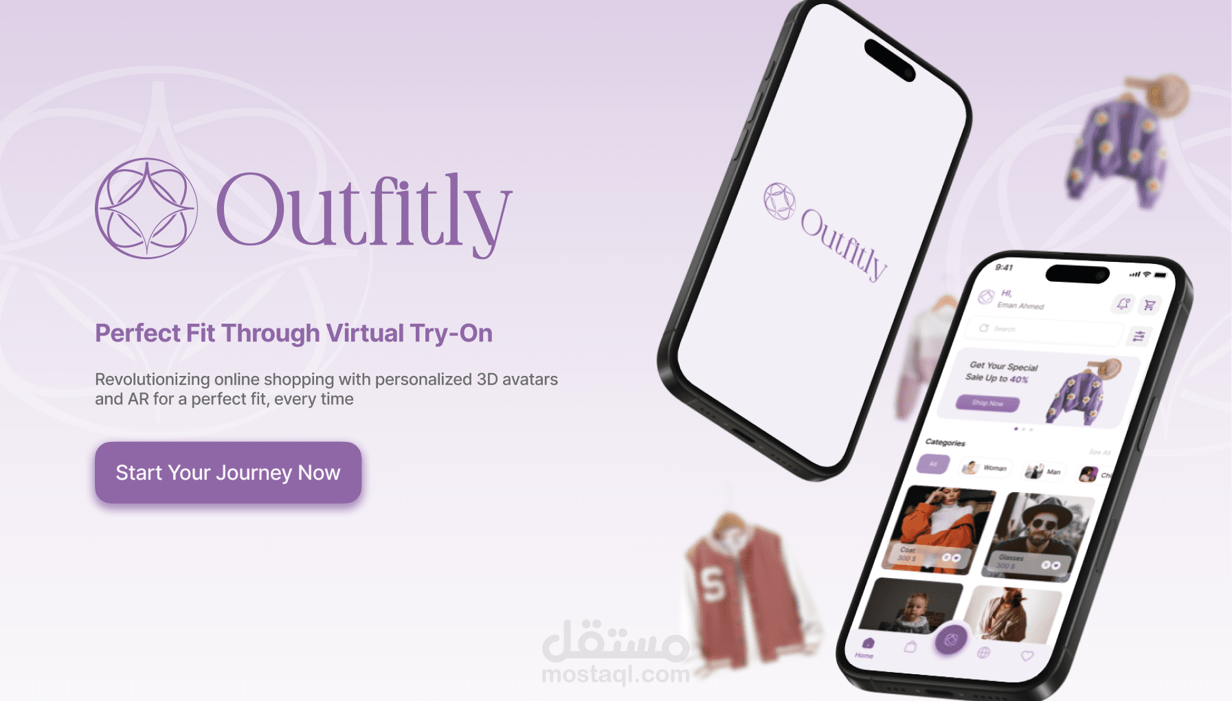 Outfitly – تطبيق مبتكر لتجربة الملابس قبل الشراء باستخدام الواقع المعزز (AR) والنمذجة ثلاثية الأبعاد (3D)