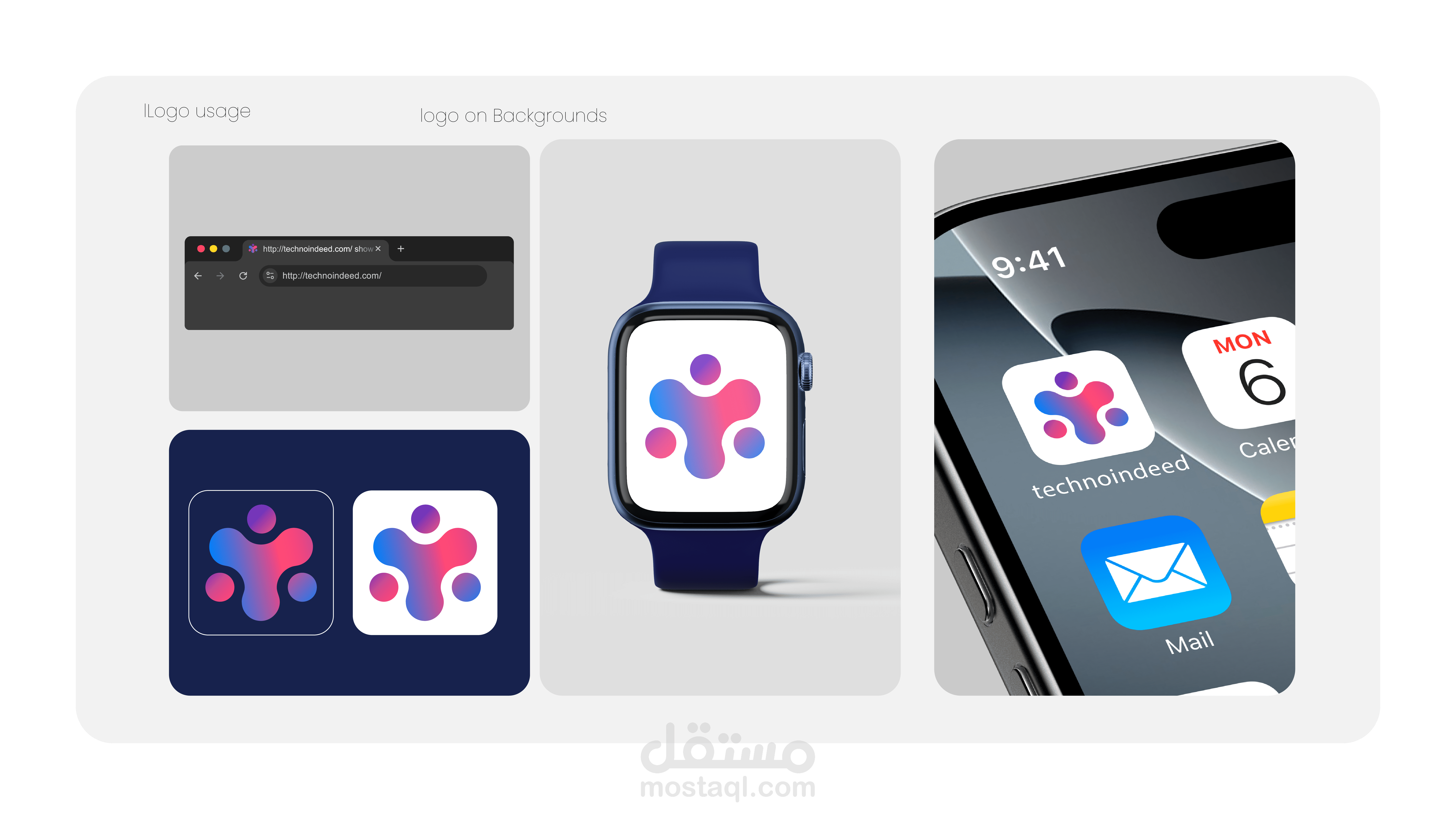 تصميم هوية بصرية احترافية لشركة تقنية | TechnoIndeed Brand Identity
