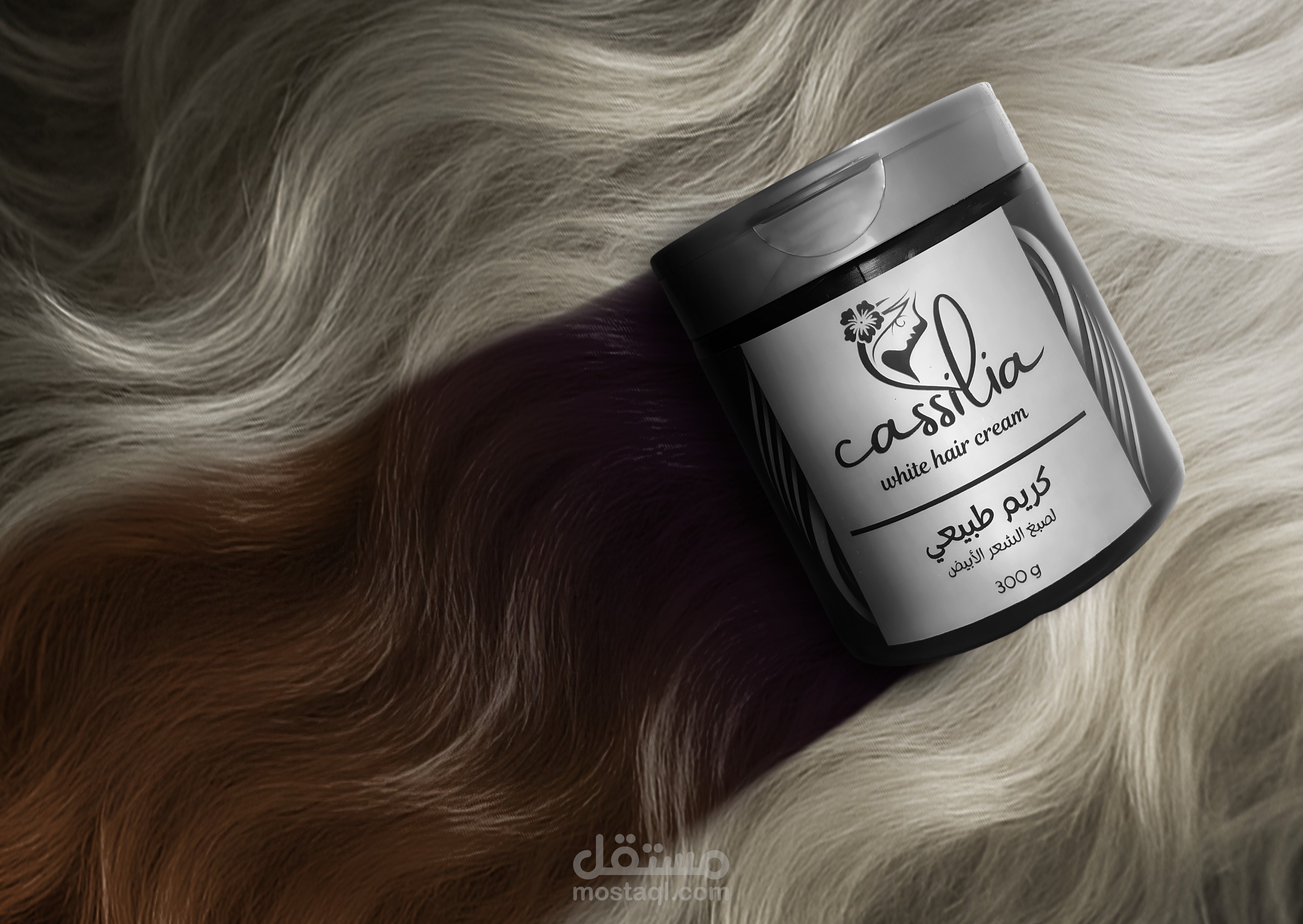 تصميم سوشيال ميديا لصبغة شعر