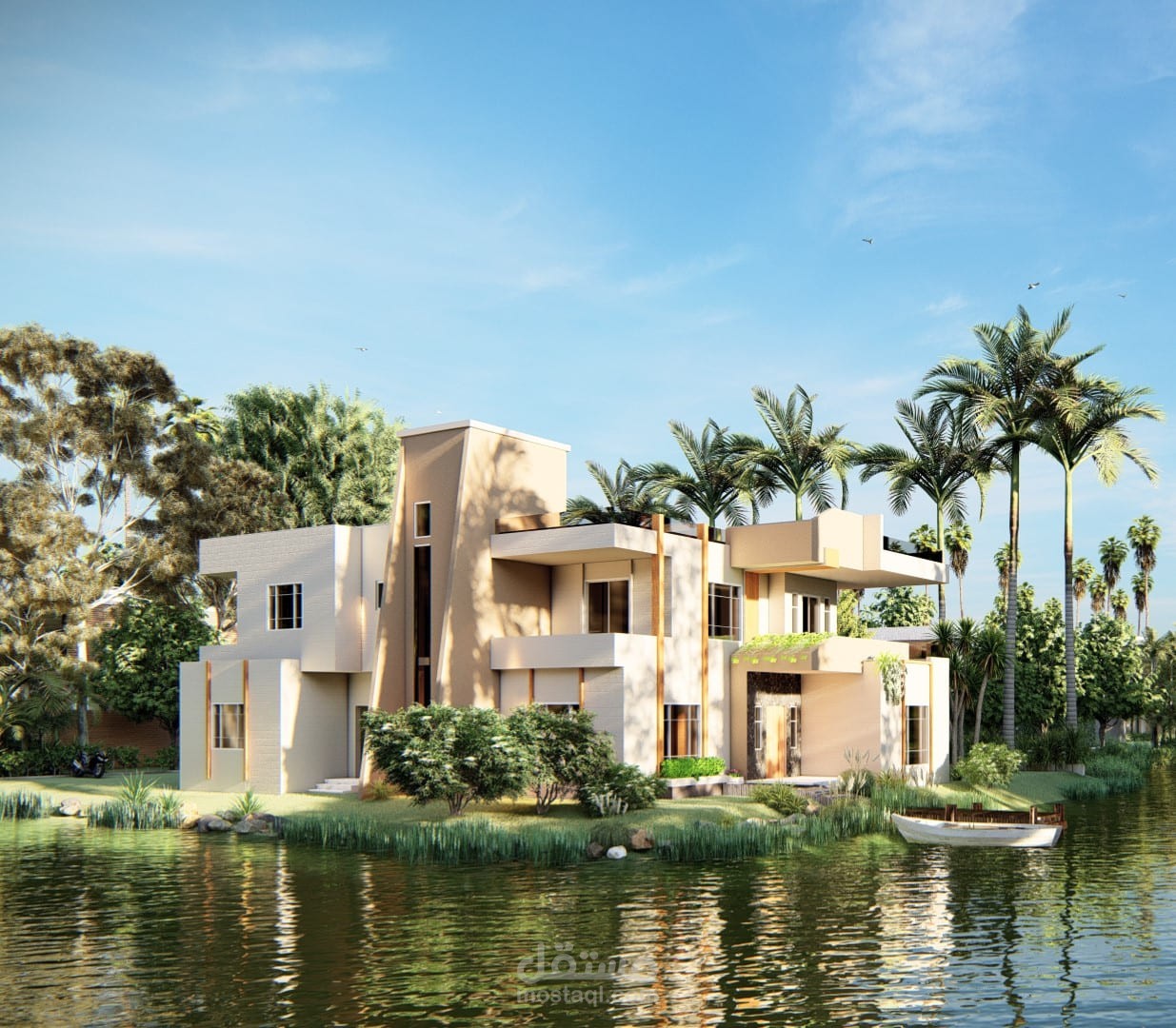 تصميم معماري لفيلا سكنية