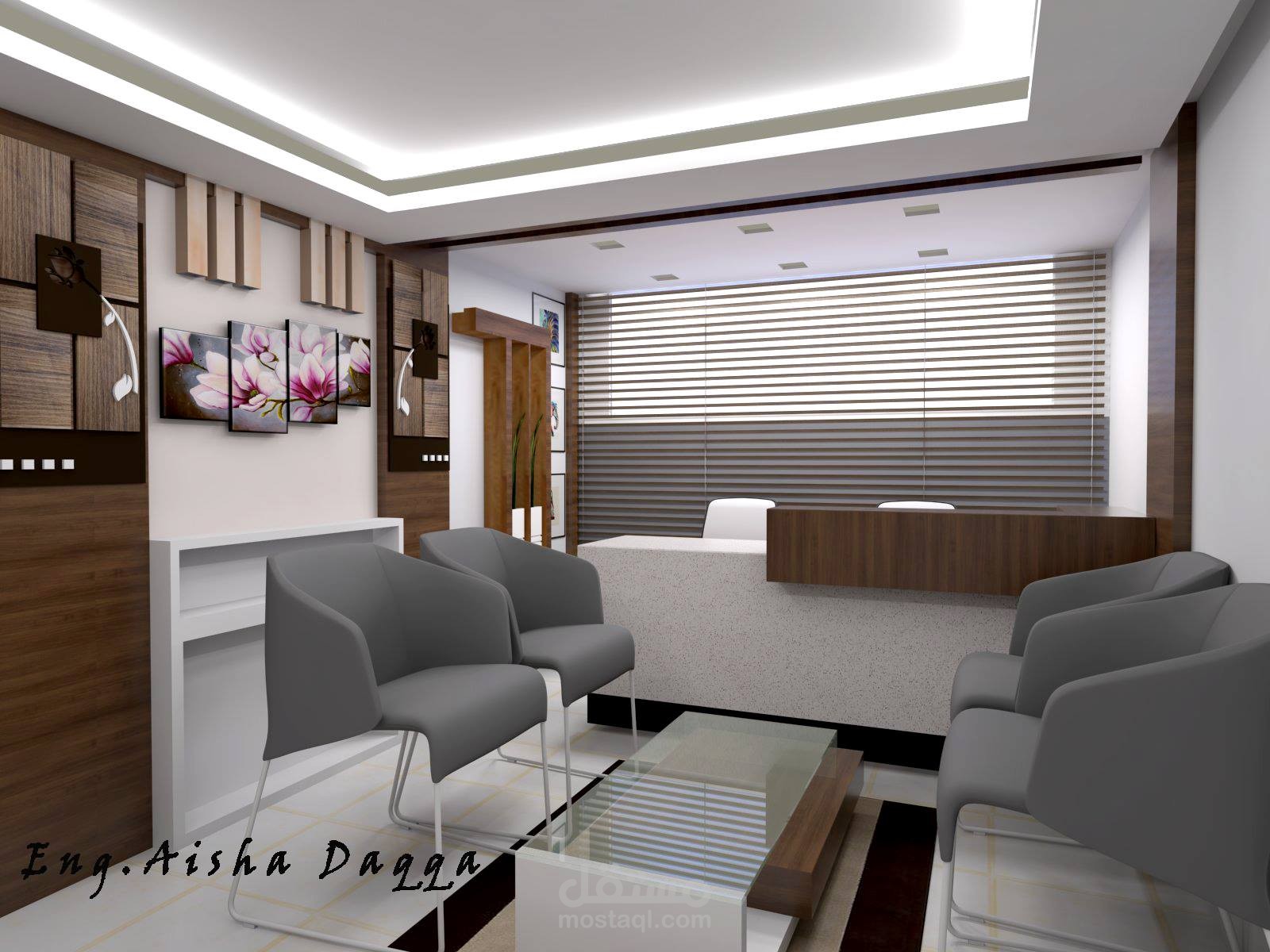 ريسبشن لشركة المقاولات