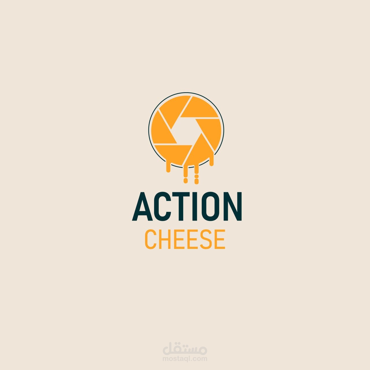 تصميم شعار action cheese
